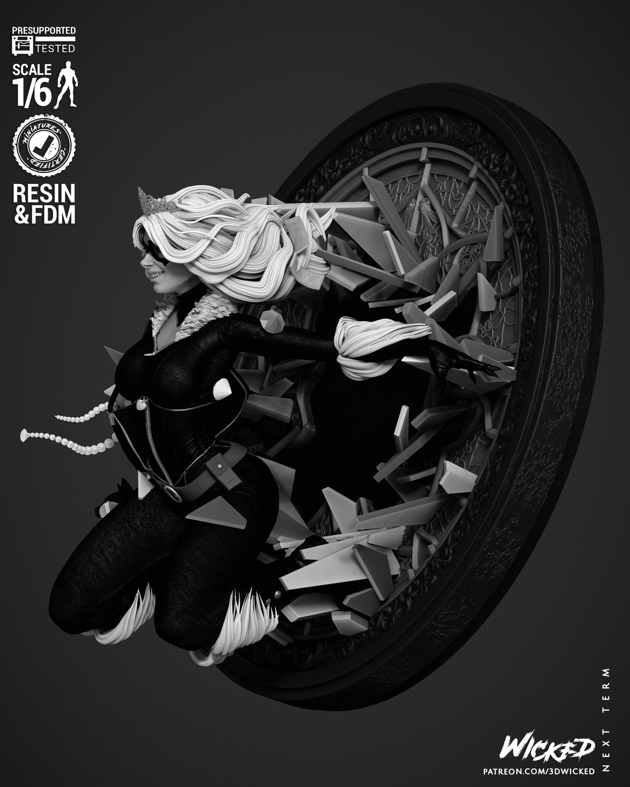 Black Cat Sculpture - Image 5