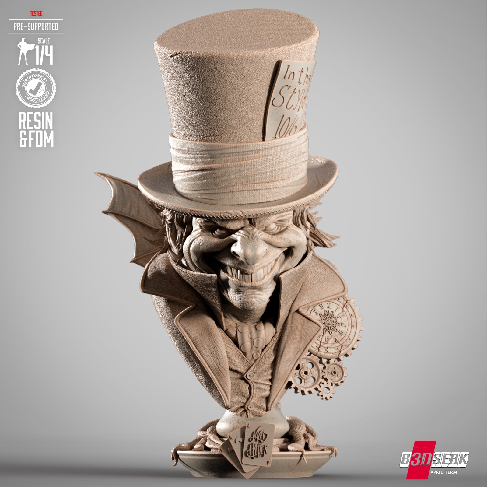 Mad Hatter Portrait Bust