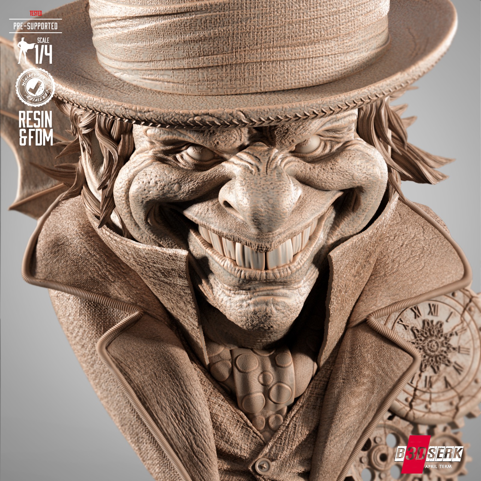 Mad Hatter Portrait Bust - Image 5