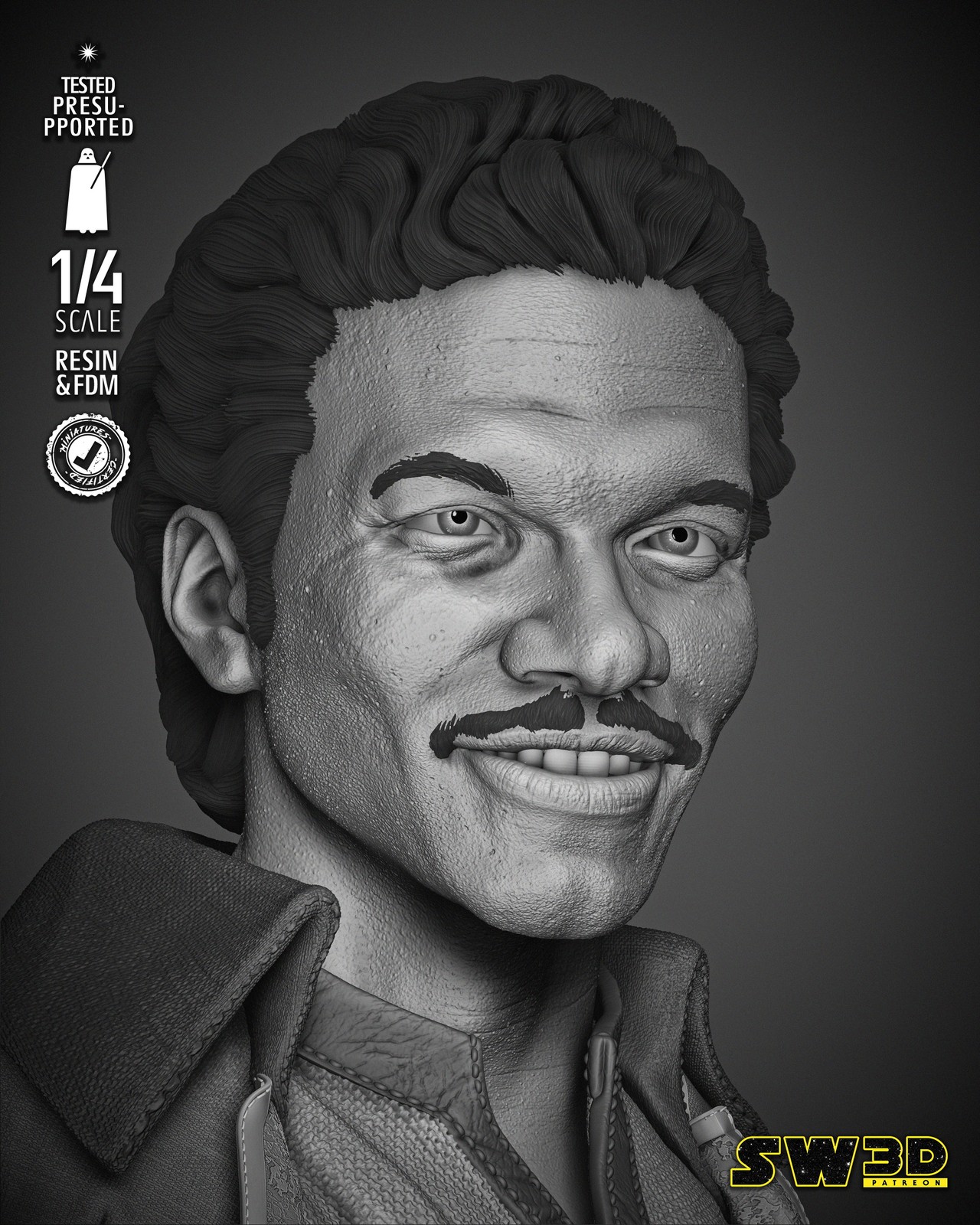 Lando Calrissian Portrait Bust - Image 3