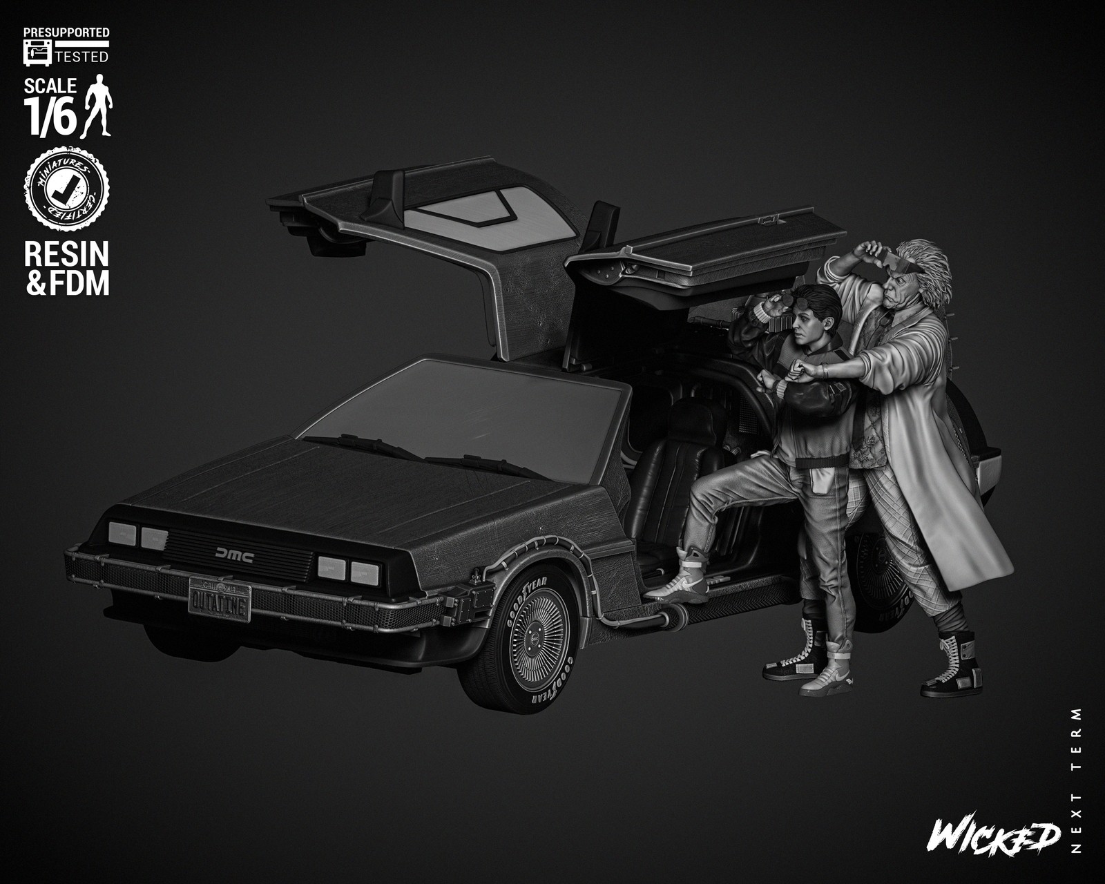 Back To The Future Delorean Diorama - Image 2