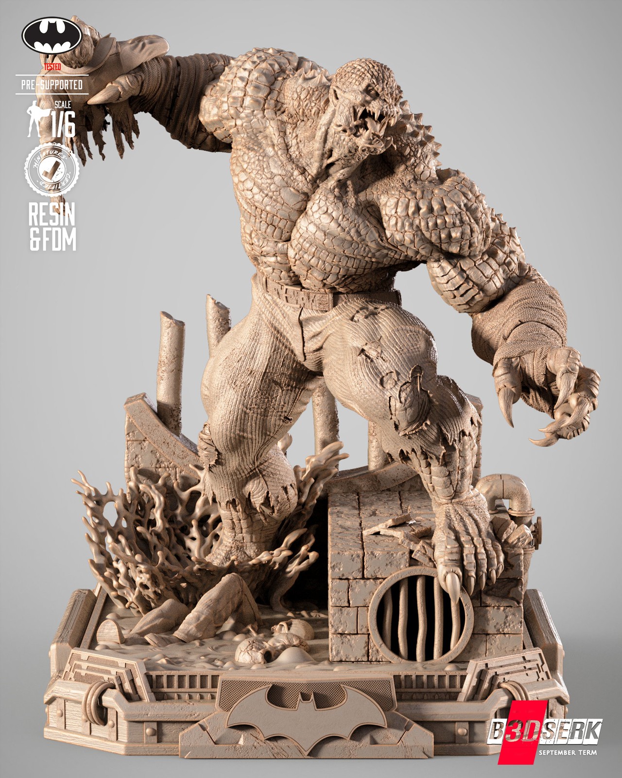 Killer Croc Sculpture