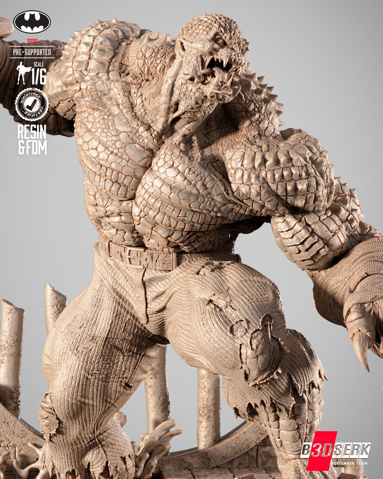 Killer Croc Sculpture - Image 3