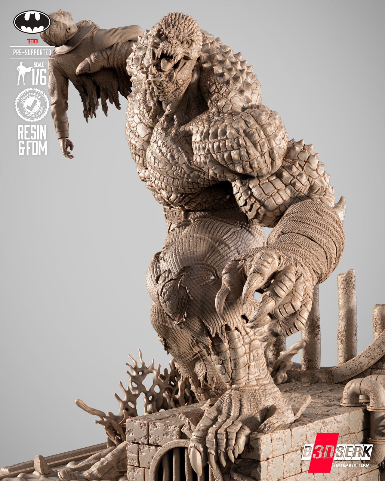 Killer Croc Sculpture - Image 5