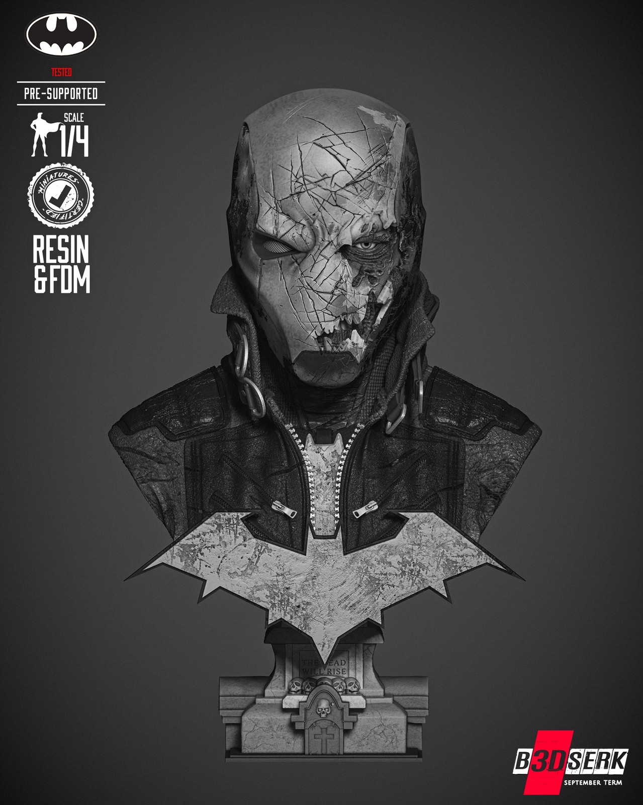 RedHood Bust Portrait Zombie