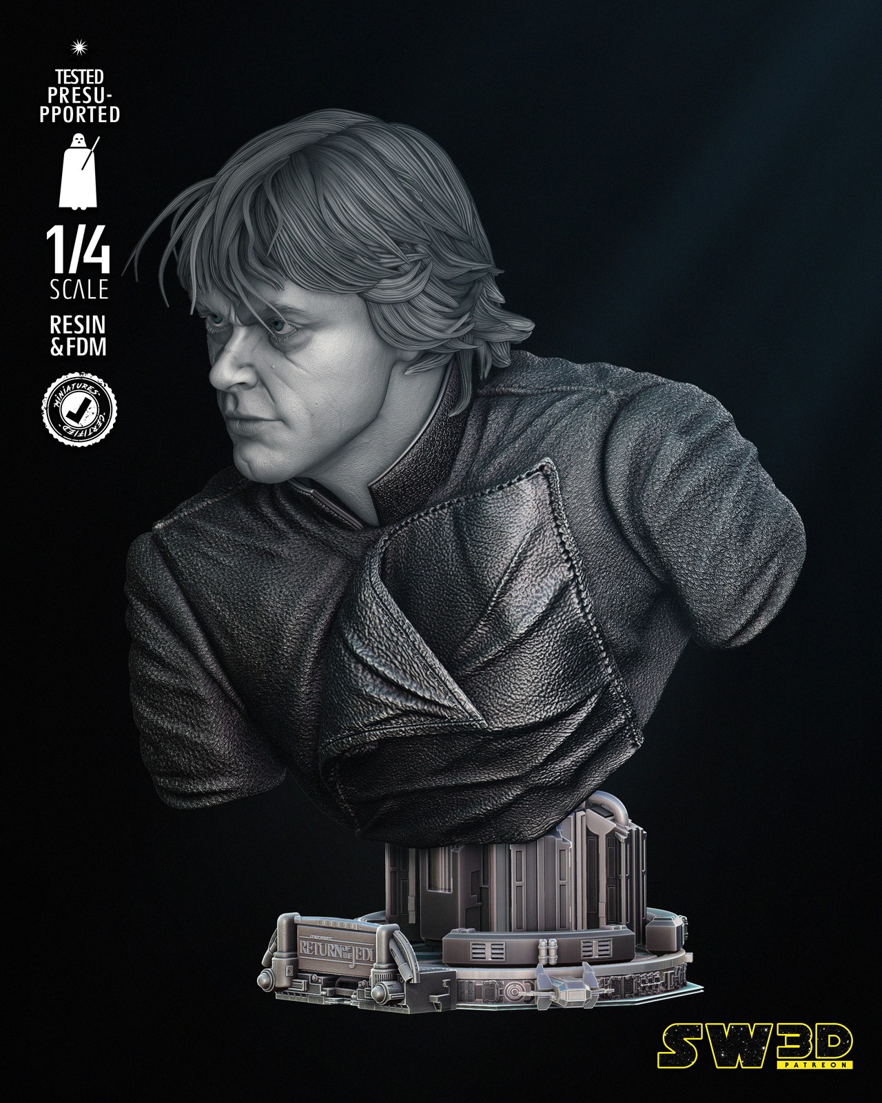 Luke Skywalker Bust Portrait - Image 2