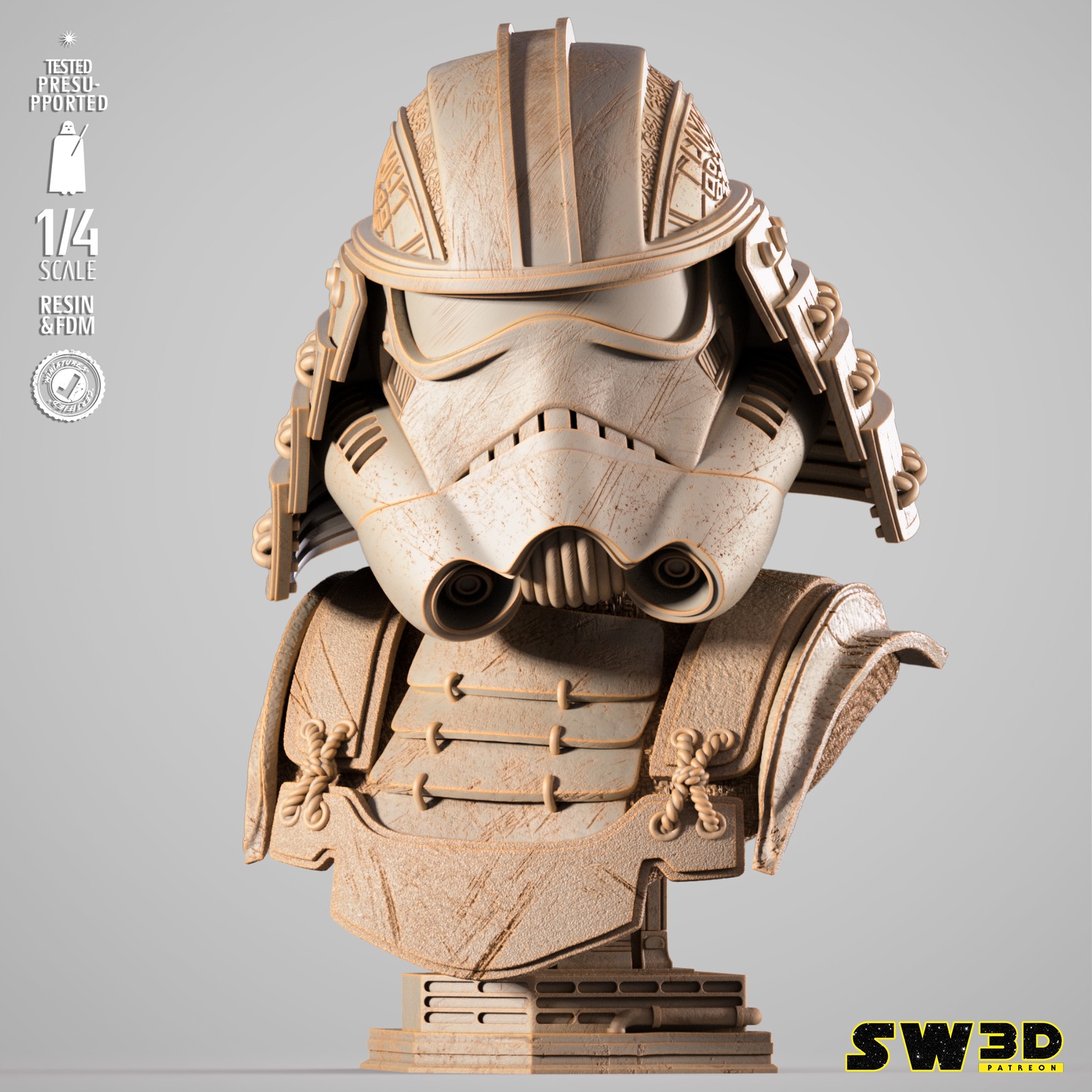 Stormtrooper Samurai Portrait Bust