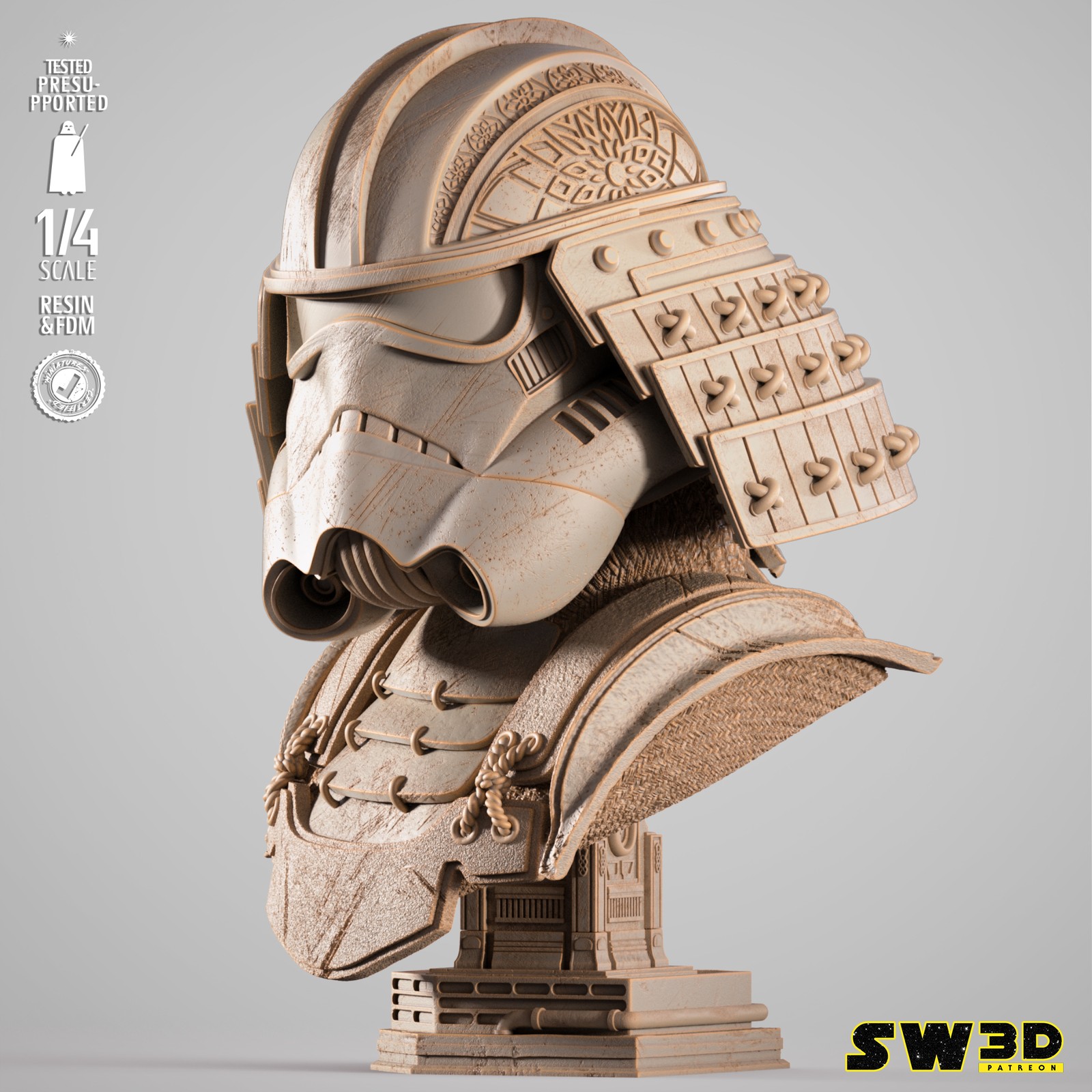 Stormtrooper Samurai Portrait Bust - Image 2