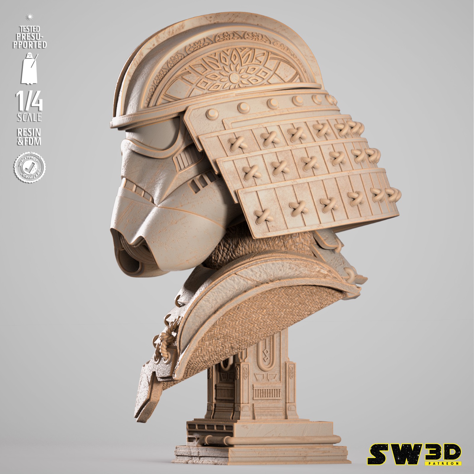 Stormtrooper Samurai Portrait Bust - Image 5