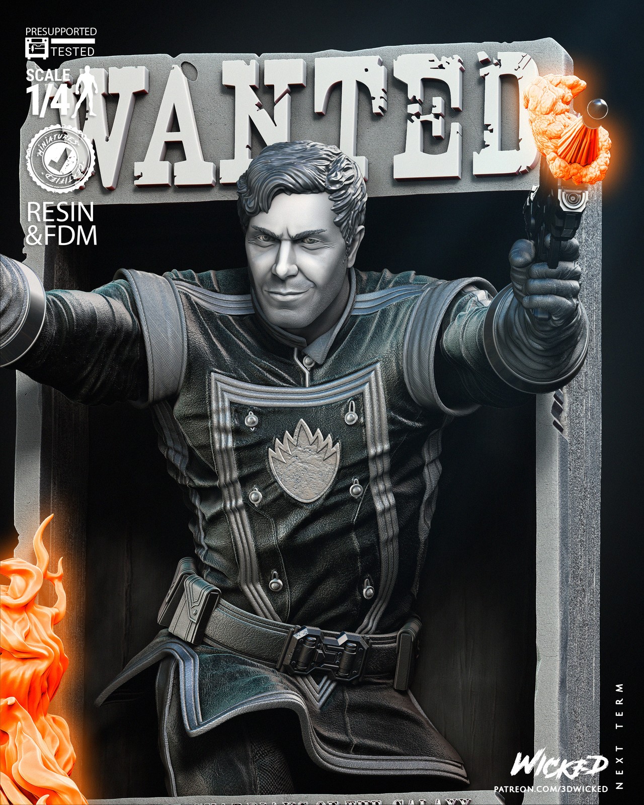 Star Lord Comic Version Bust Poster - Image 2