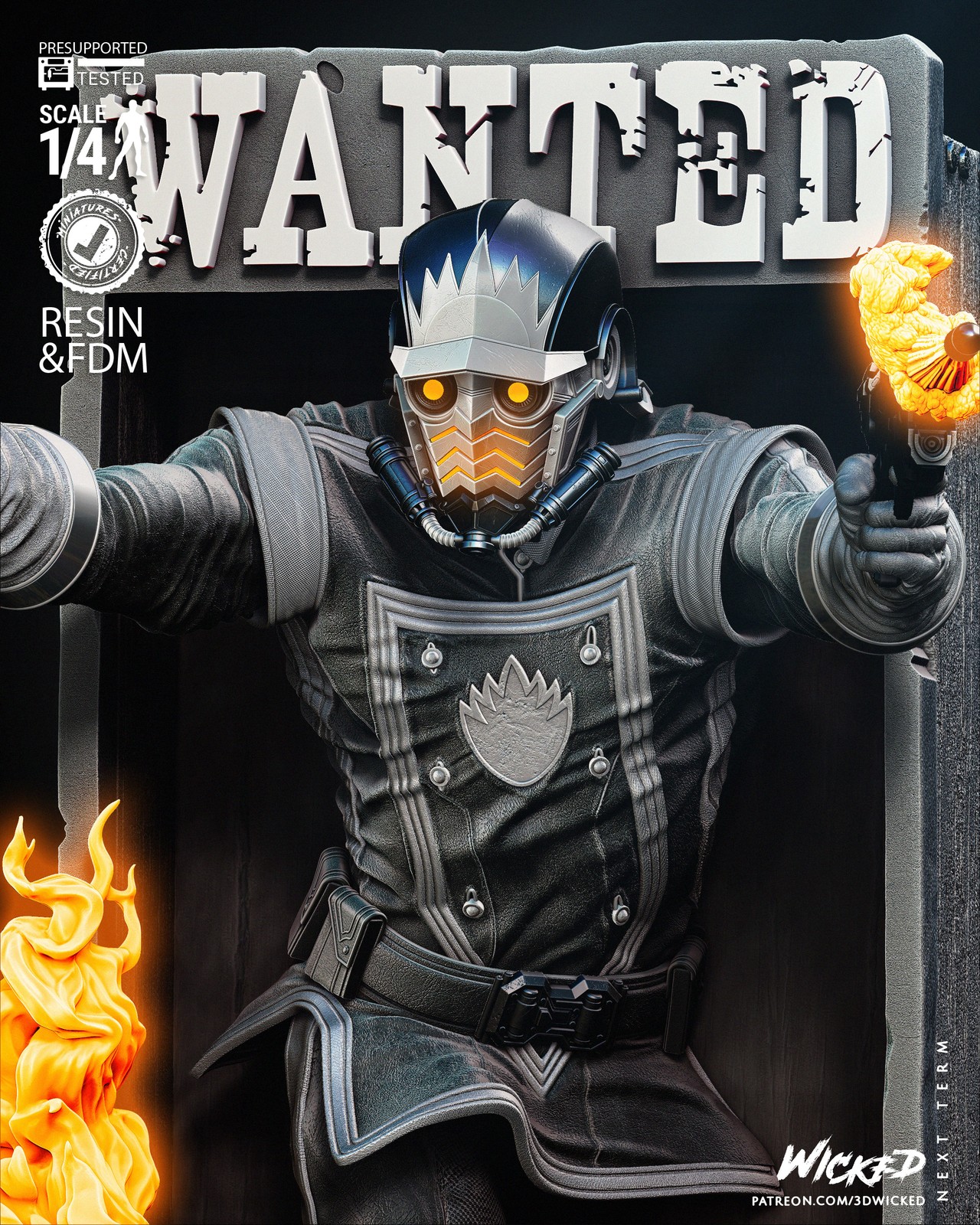 Star Lord Comic Version Bust Poster - Image 3