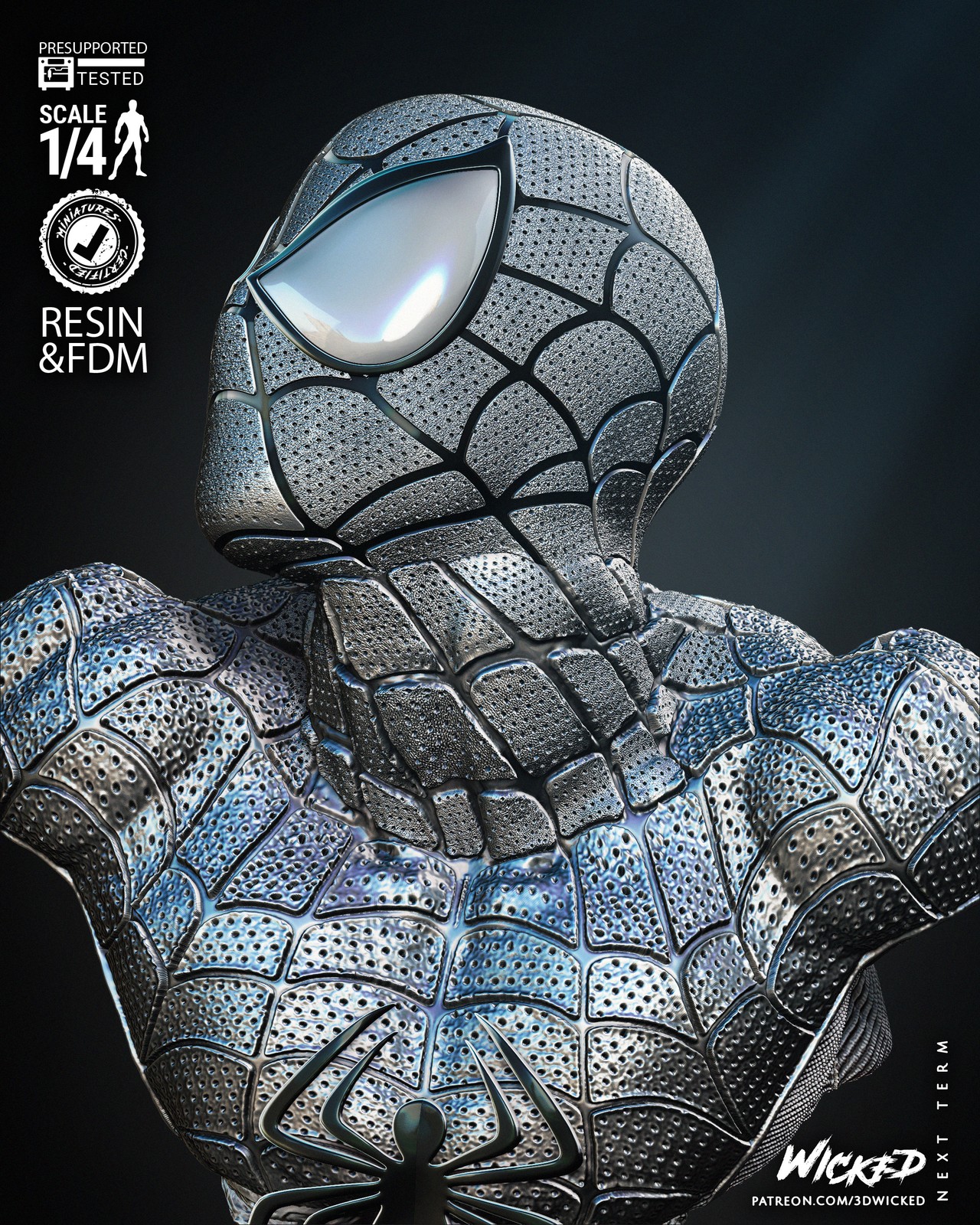 Spiderman Bust Portrait - Image 3
