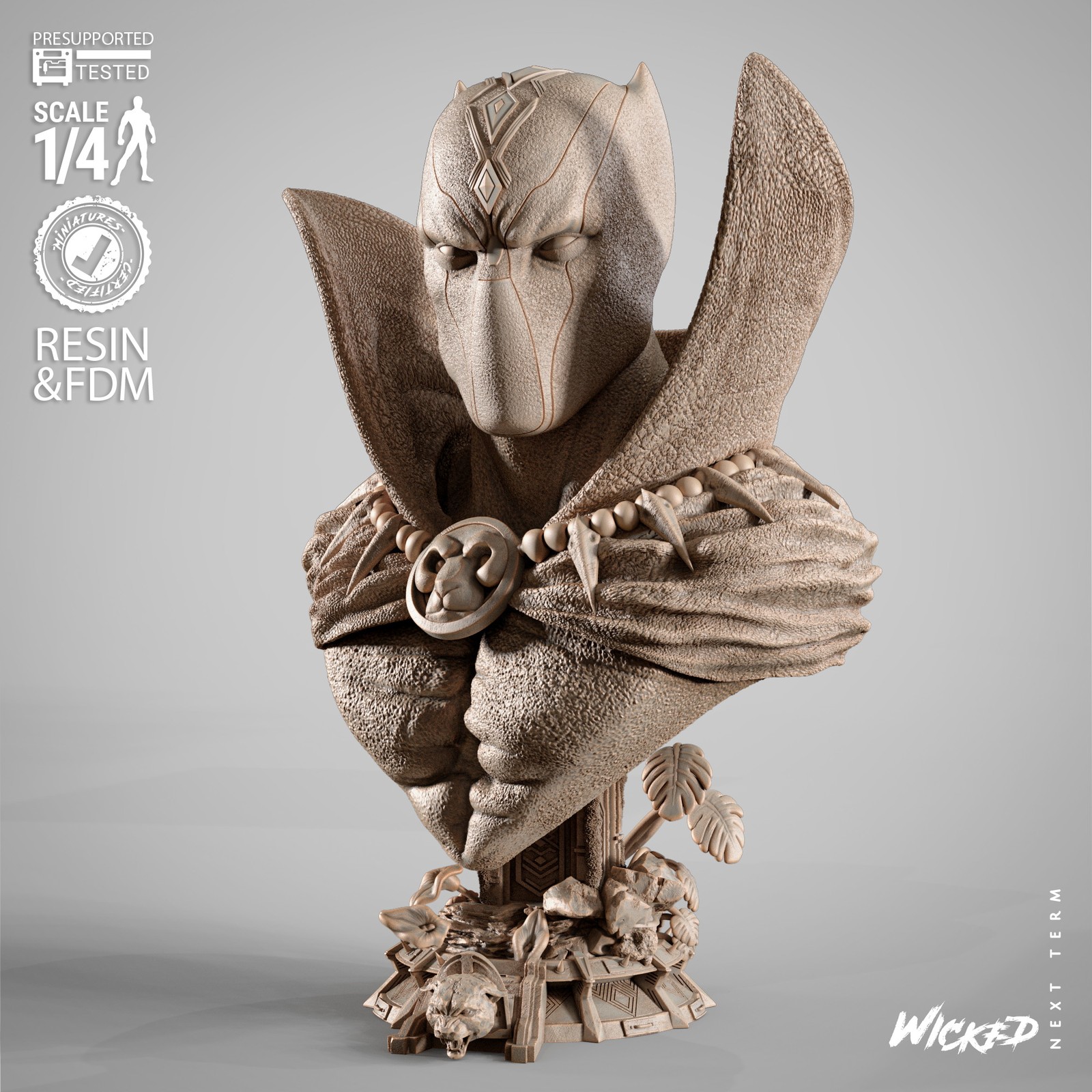 Black Panther Portrait Bust - Image 2