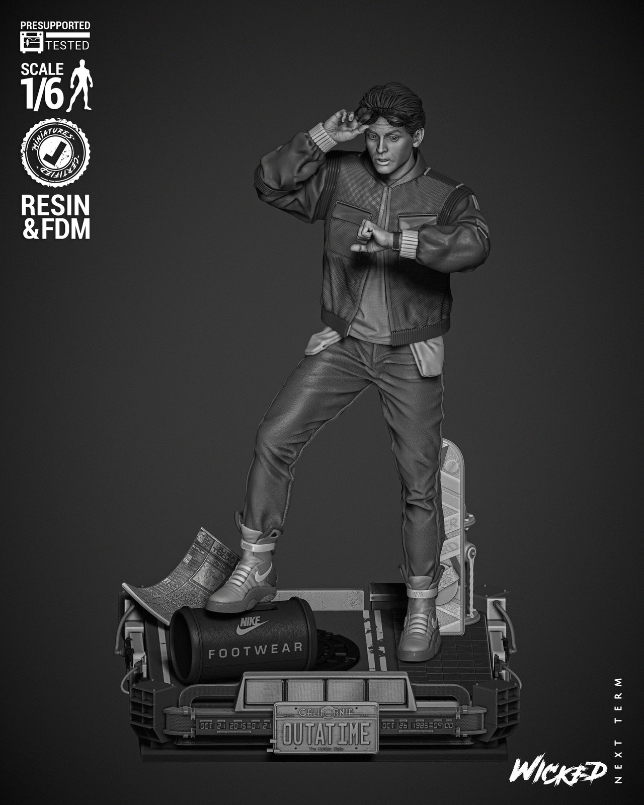 Marty McFly Sculpture