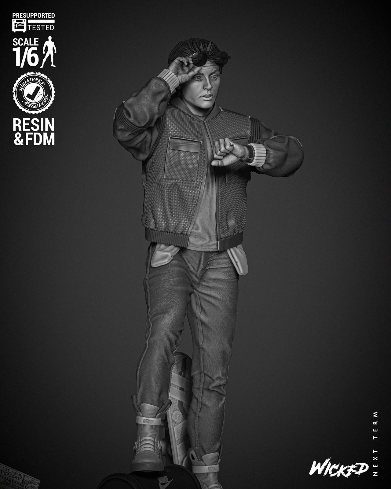 Marty McFly Sculpture - Image 3
