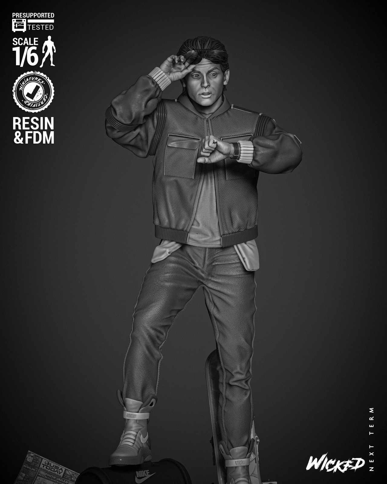 Marty McFly Sculpture - Image 4