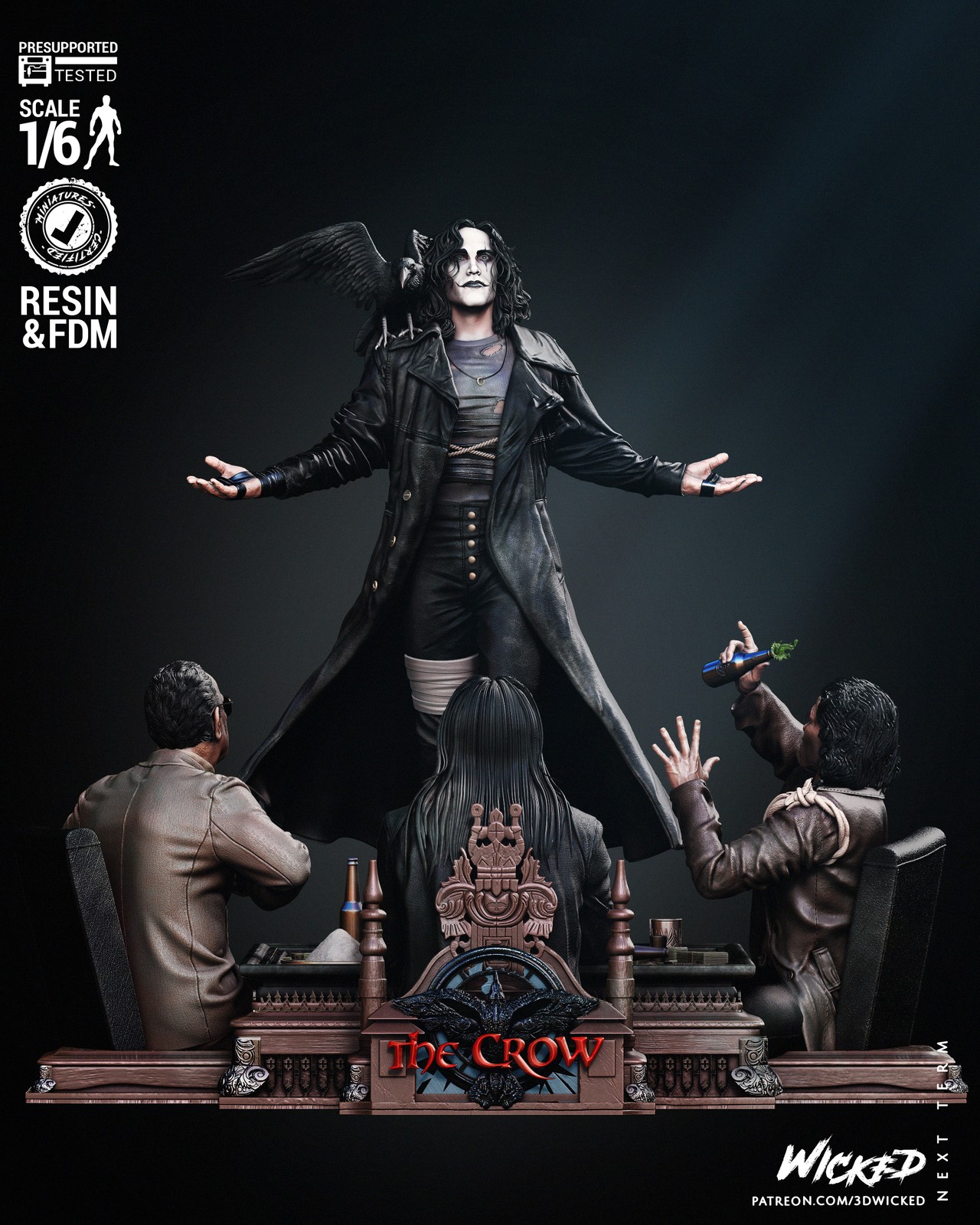 Eric Draven Card Table - Diorama (The Crow)