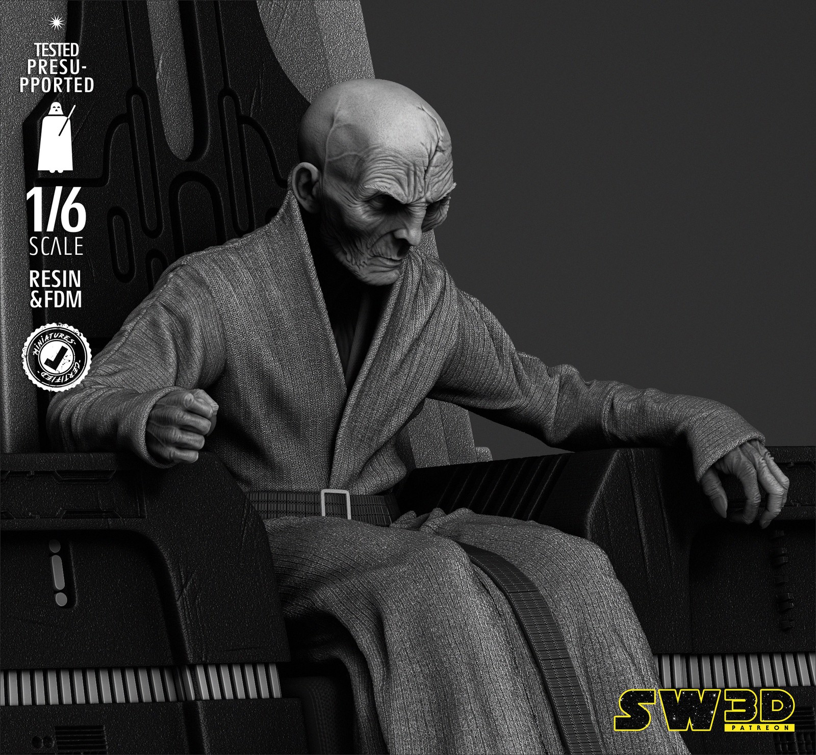 Lord Snoke Sculpture - Image 4