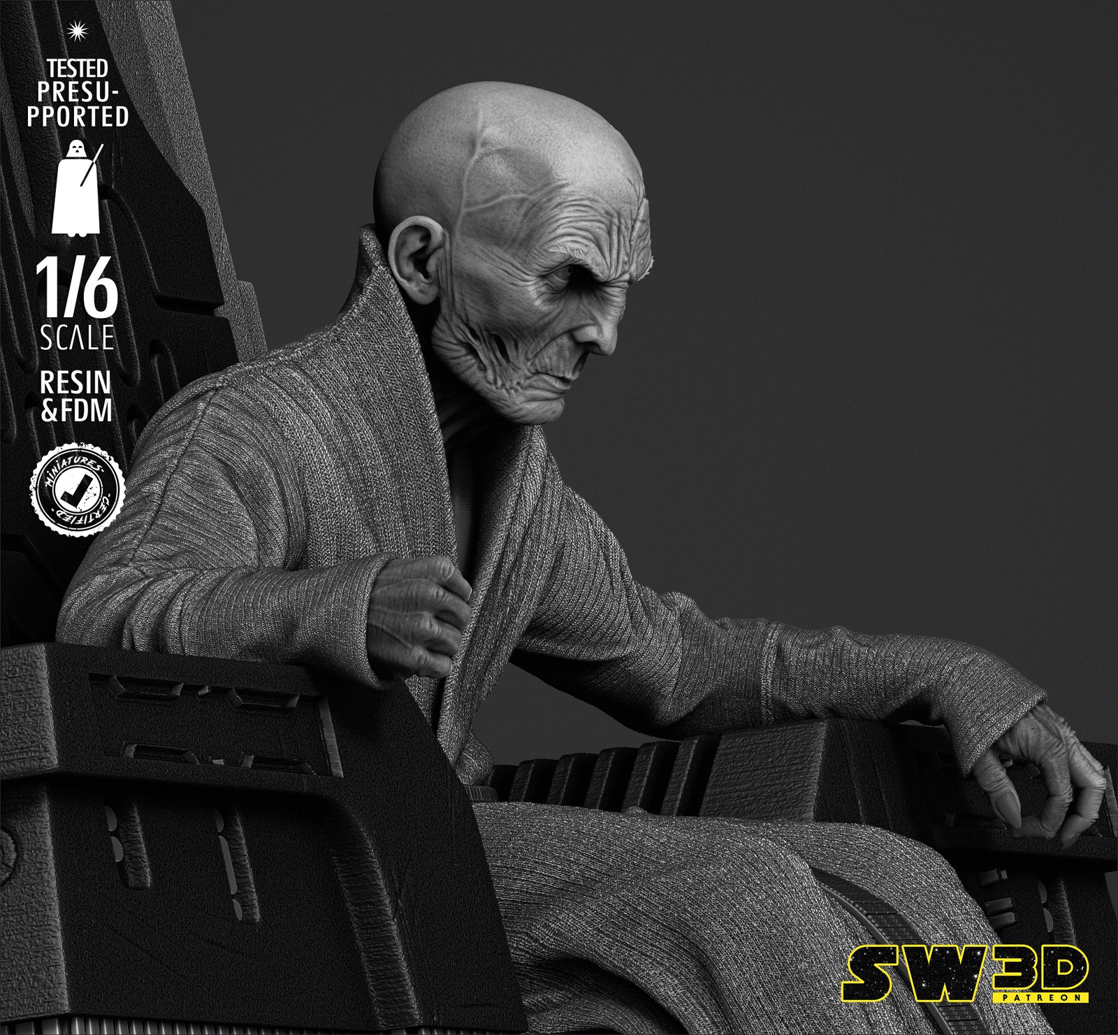 Lord Snoke Sculpture - Image 5