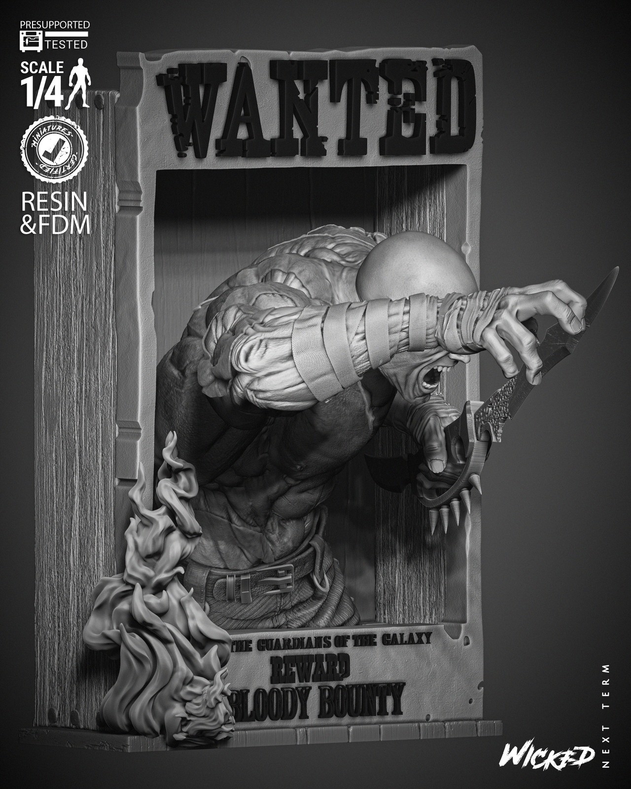 Drax Comic Bust Poster - Image 2