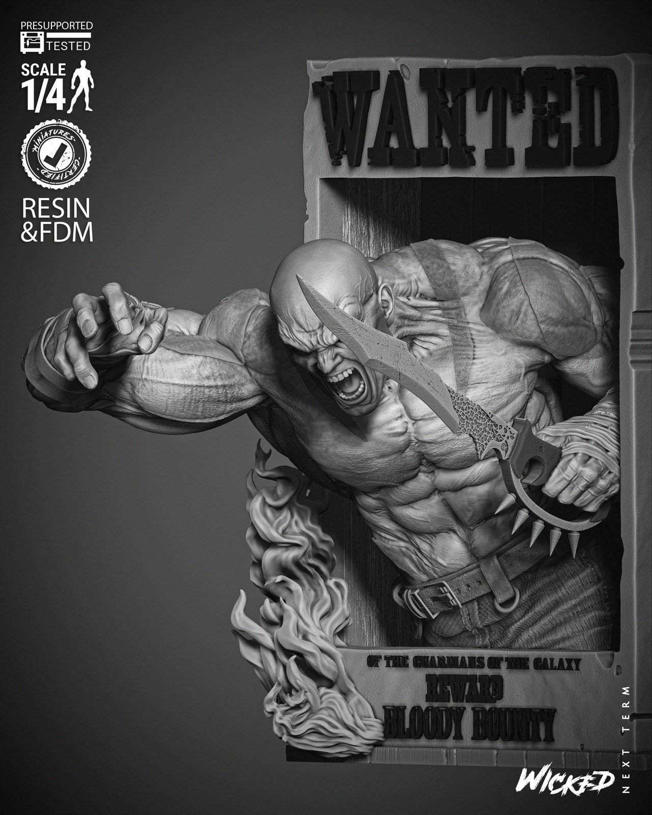 Drax Comic Bust Poster - Image 3