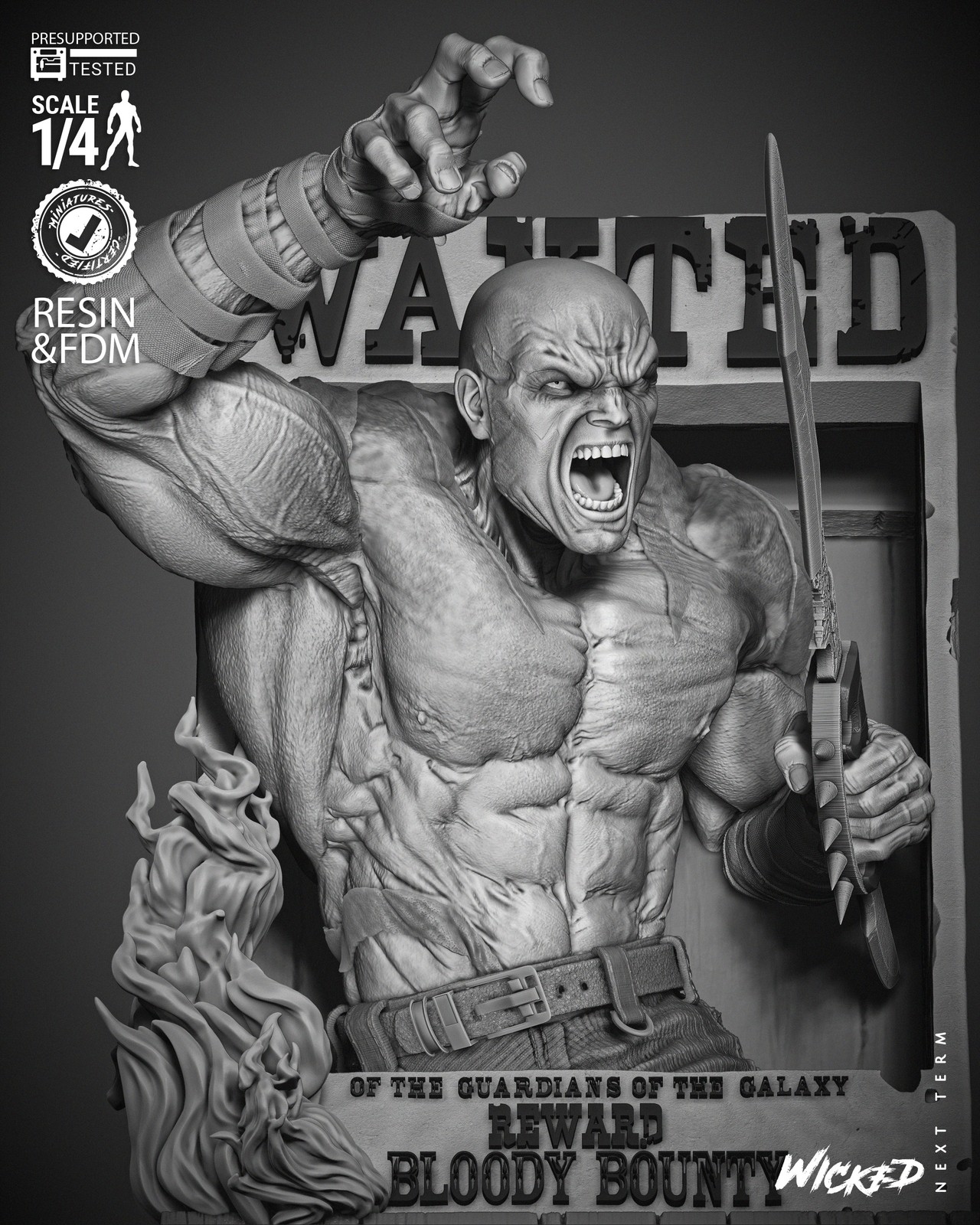 Drax Comic Bust Poster - Image 4