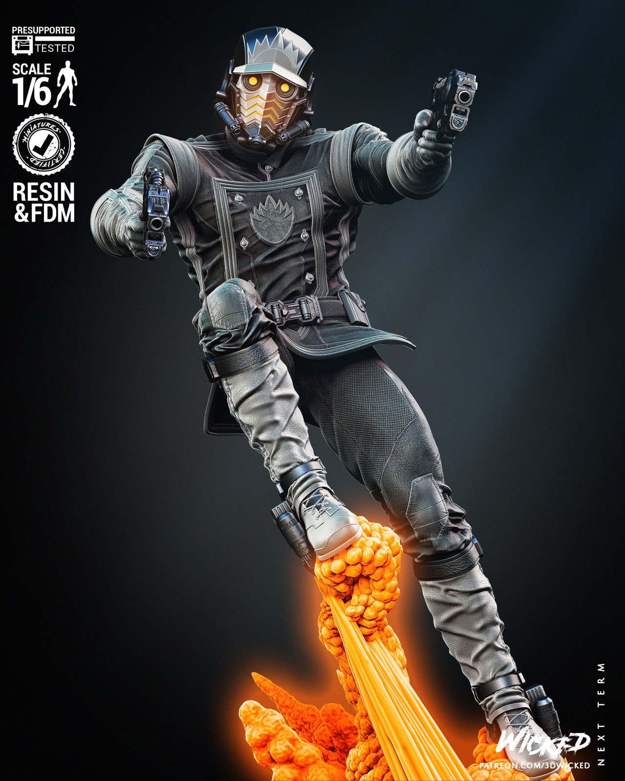 Star Lord Comic Version Sculpture - Image 3
