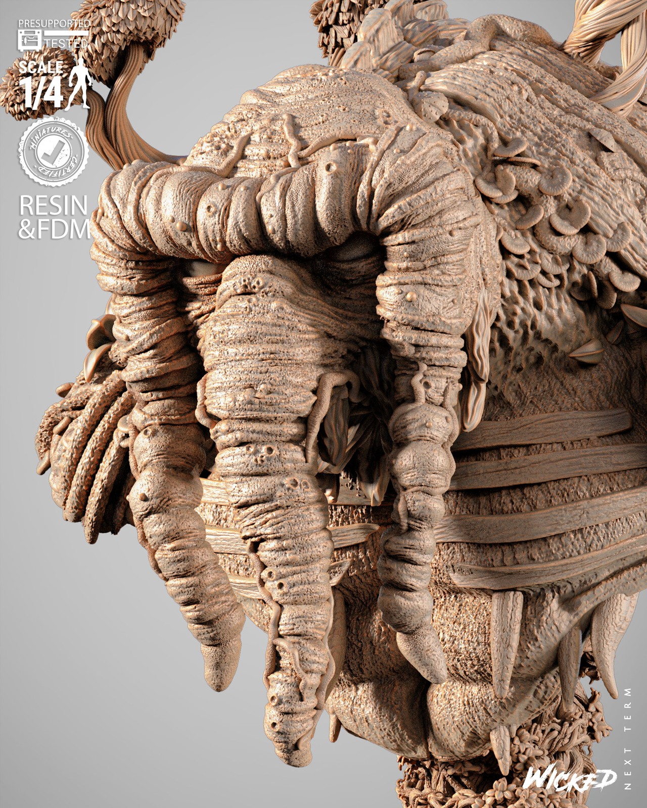 Man Thing Portrait Bust - Image 3