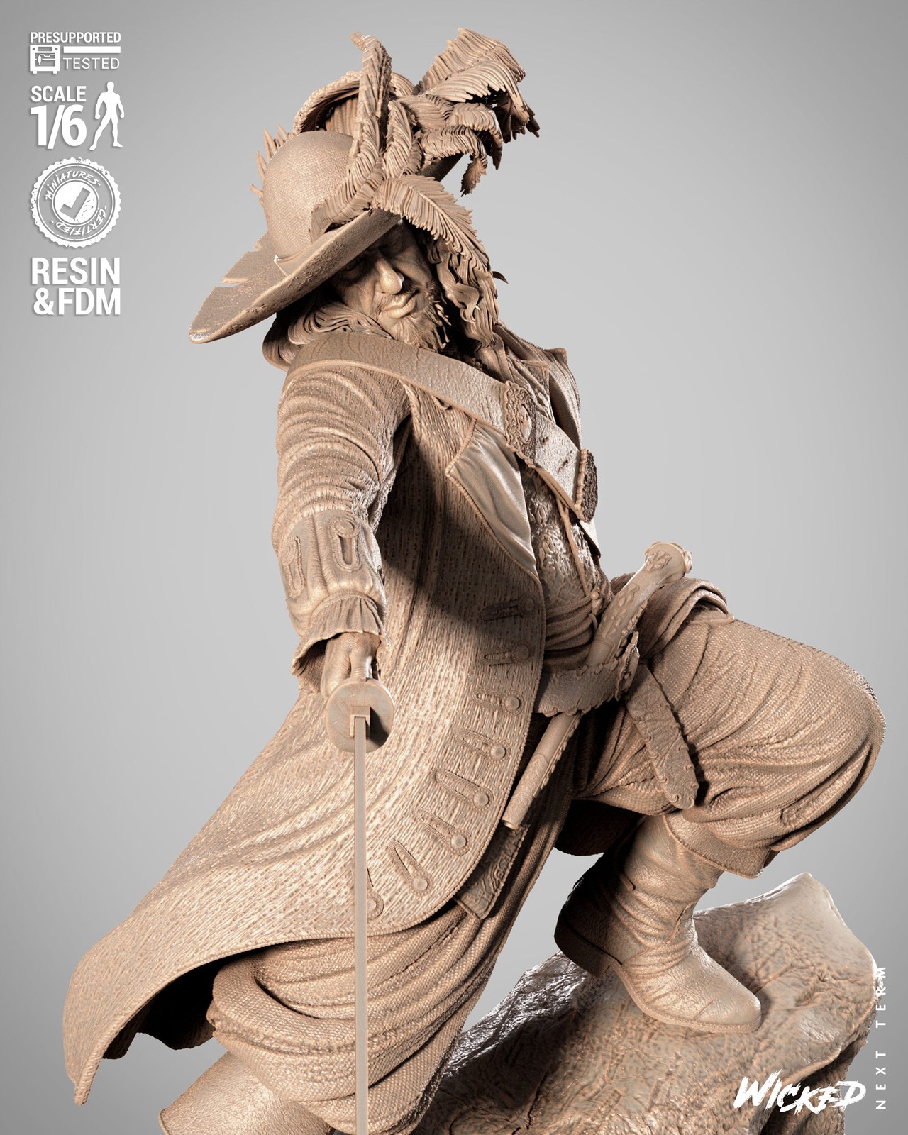 Hector Barbossa Sculpture - Image 3