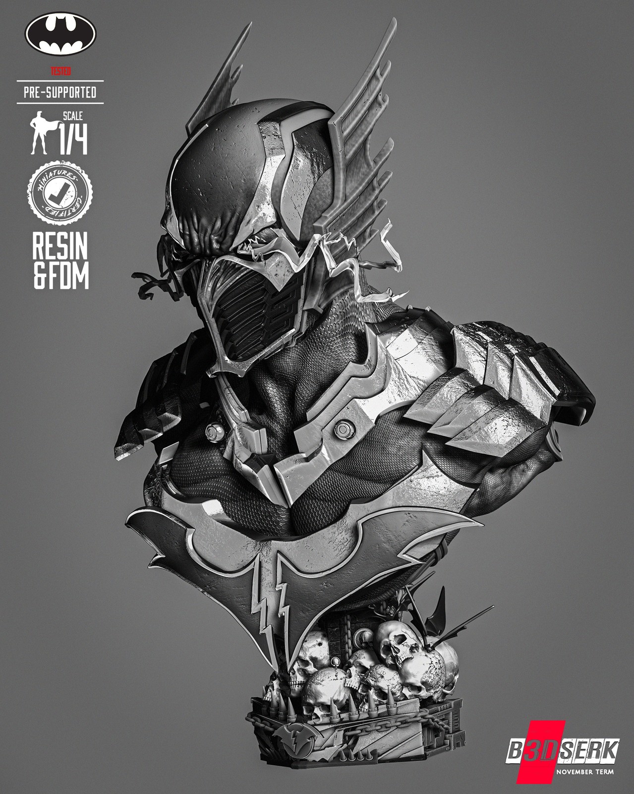 Red Death Portrait Bust - Image 3