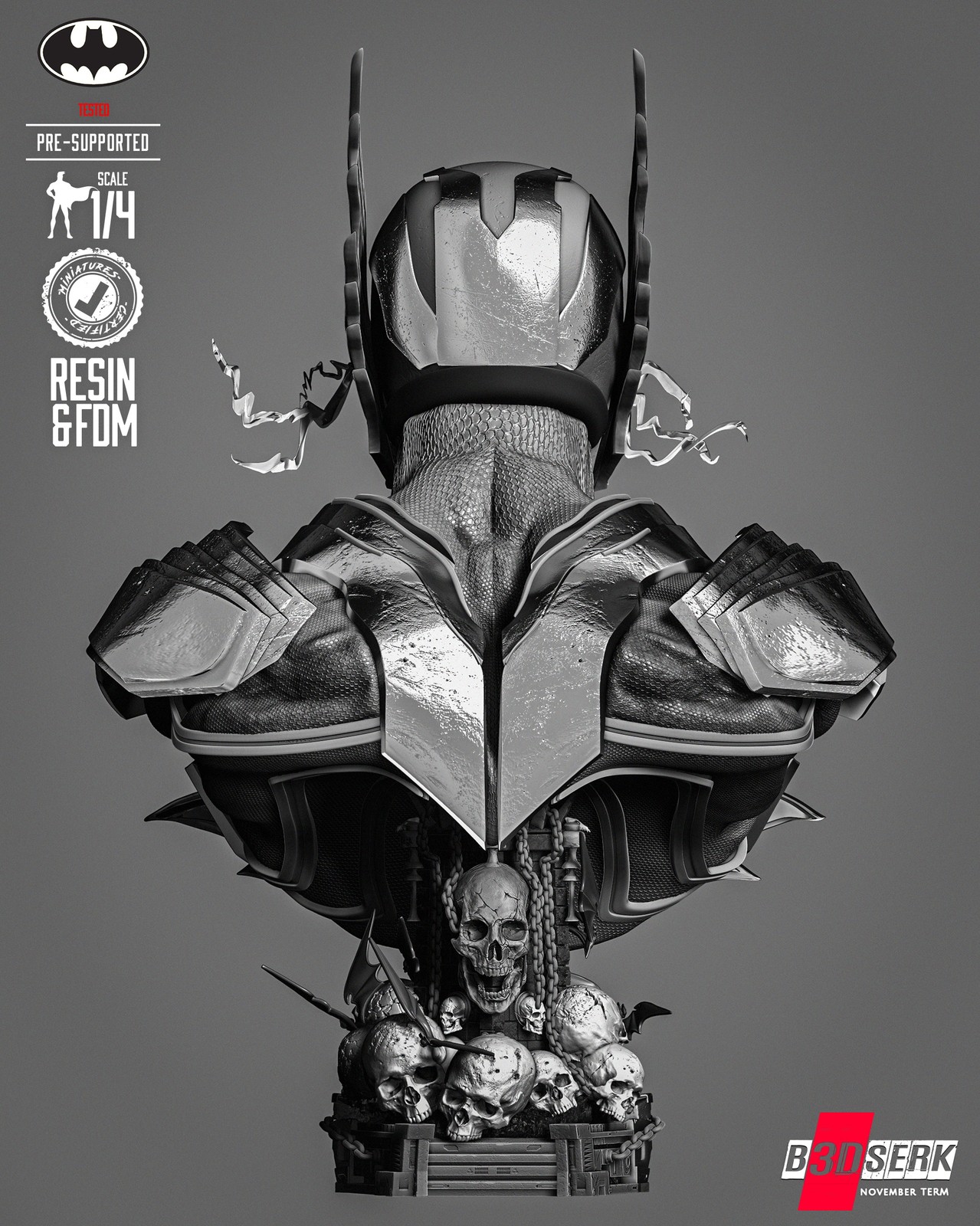 Red Death Portrait Bust - Image 5