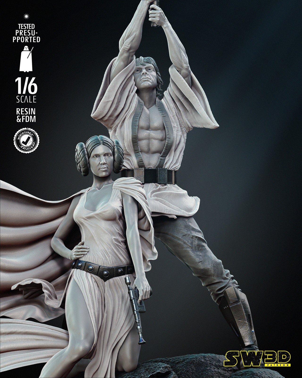 Diorama Luke & Leia - Image 5