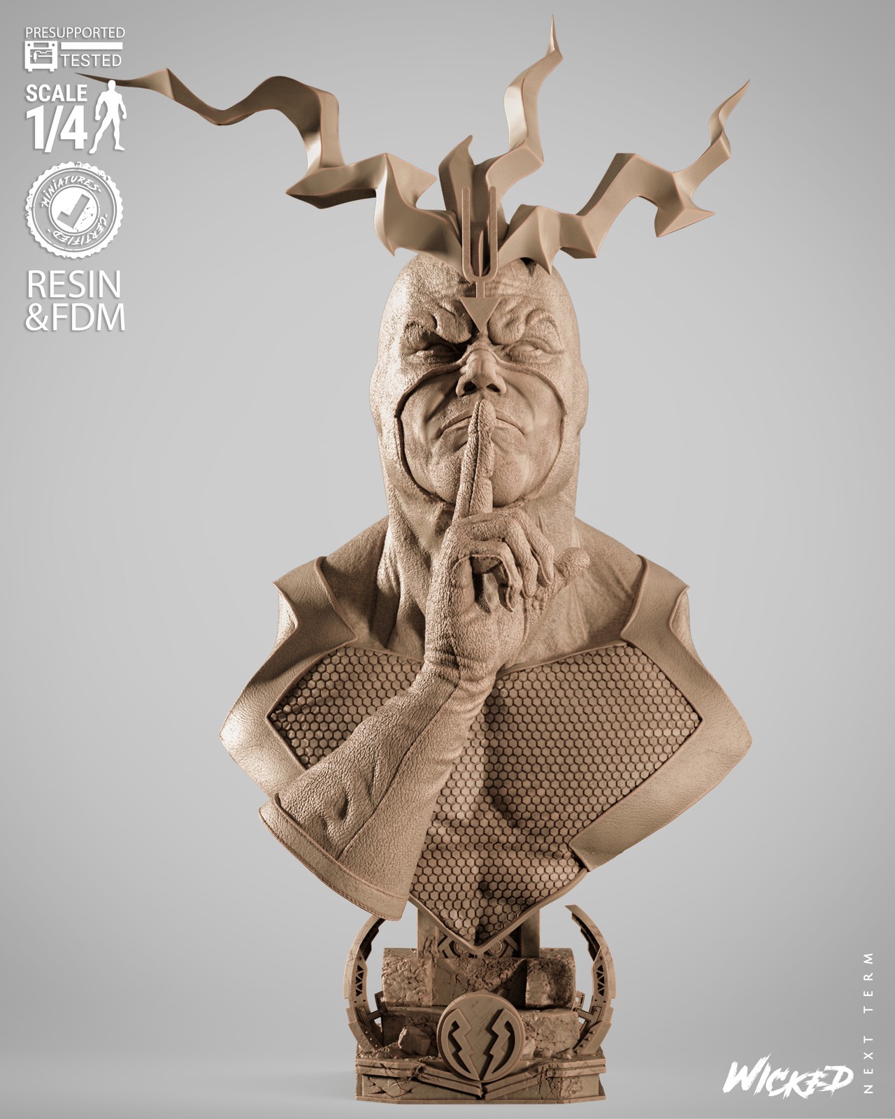 Black Bolt Portrait Bust