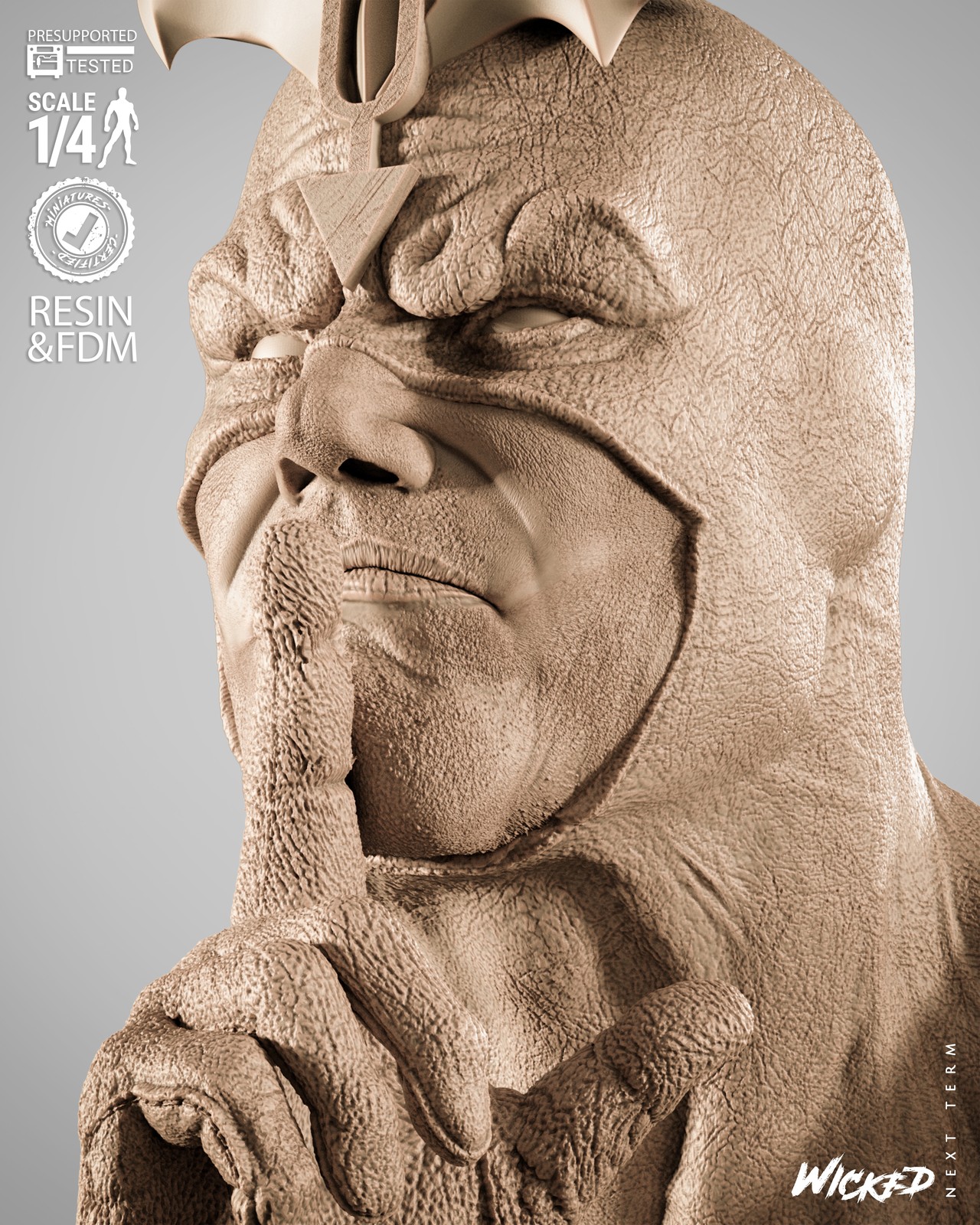 Black Bolt Portrait Bust - Image 2