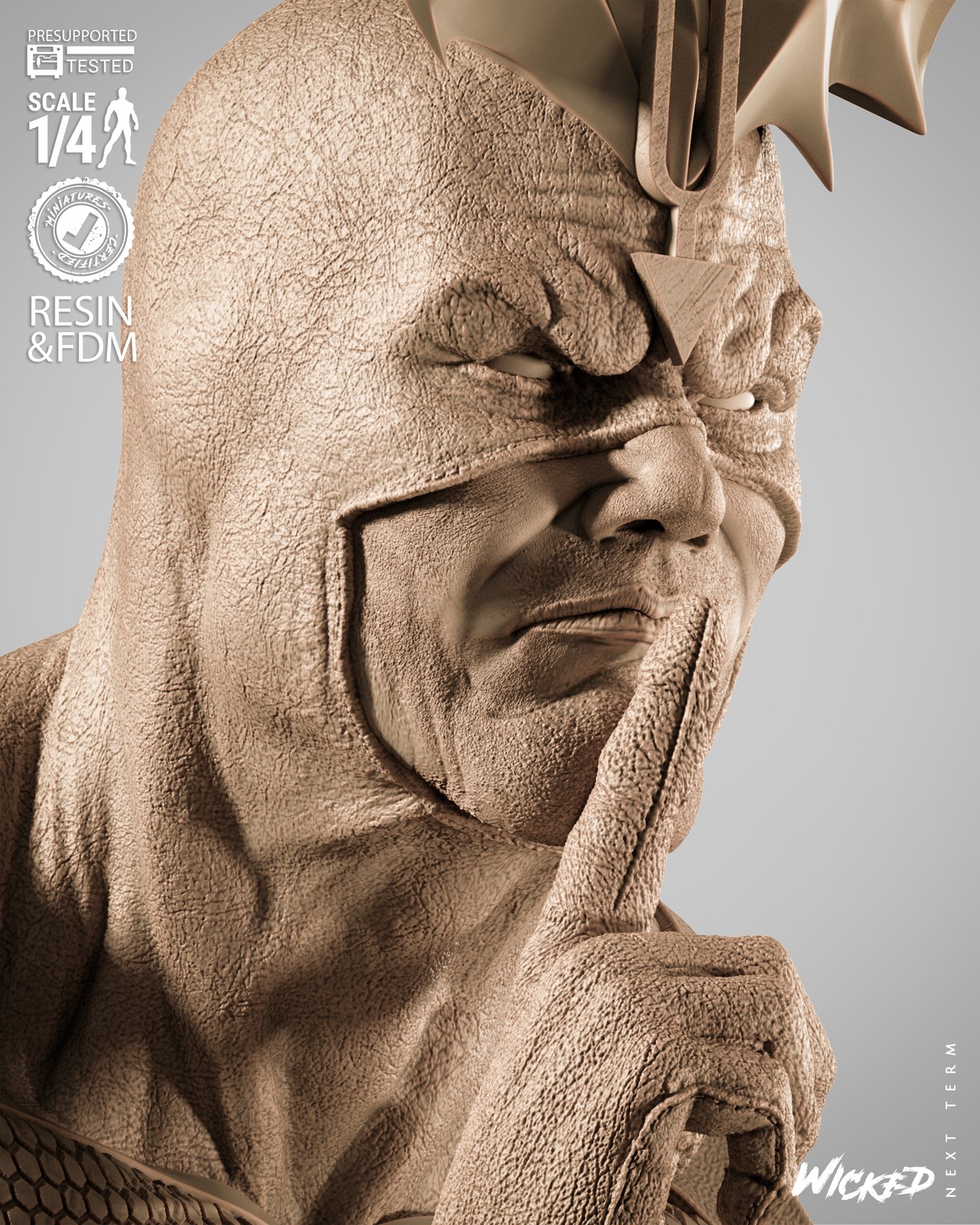 Black Bolt Portrait Bust - Image 3