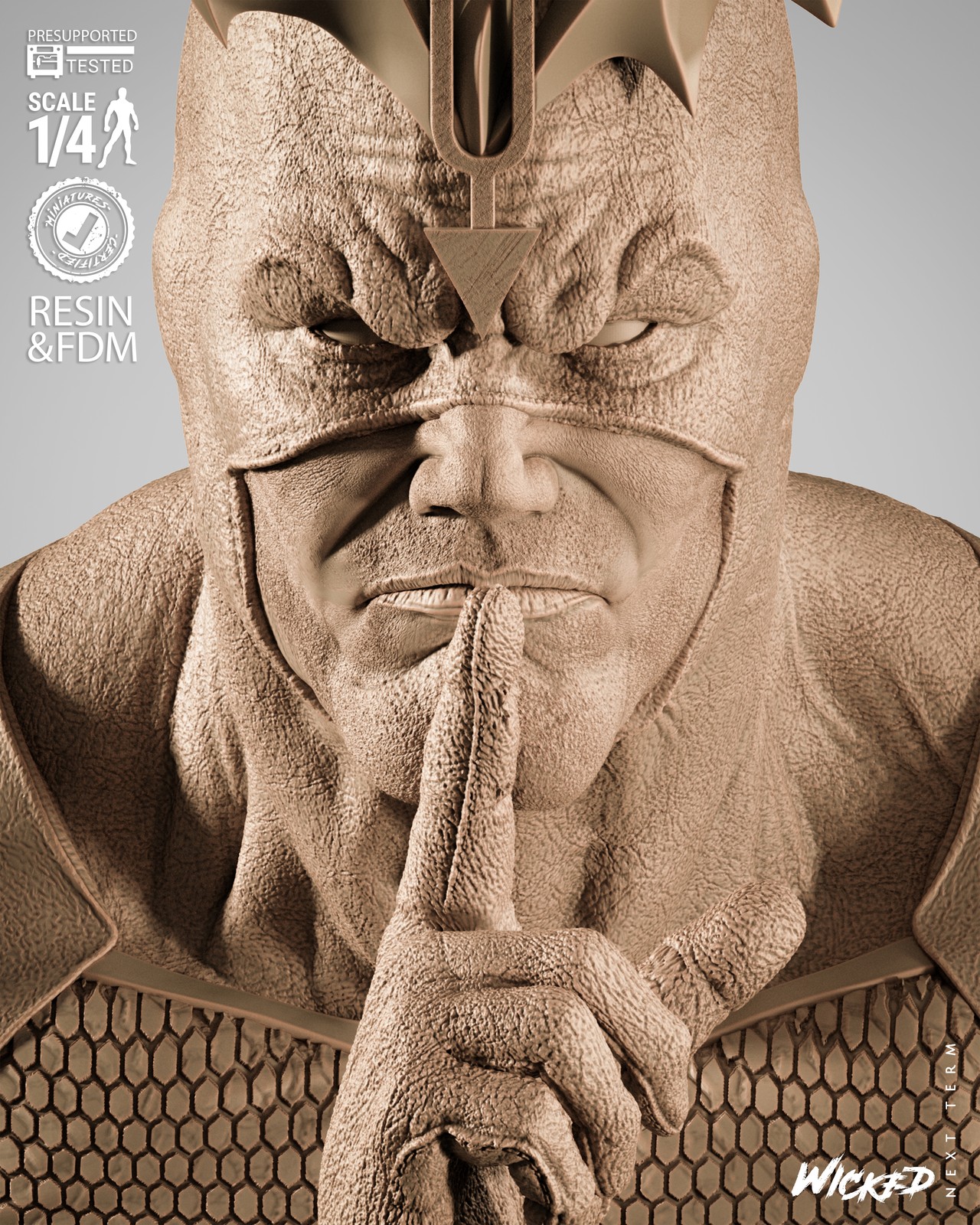 Black Bolt Portrait Bust - Image 5