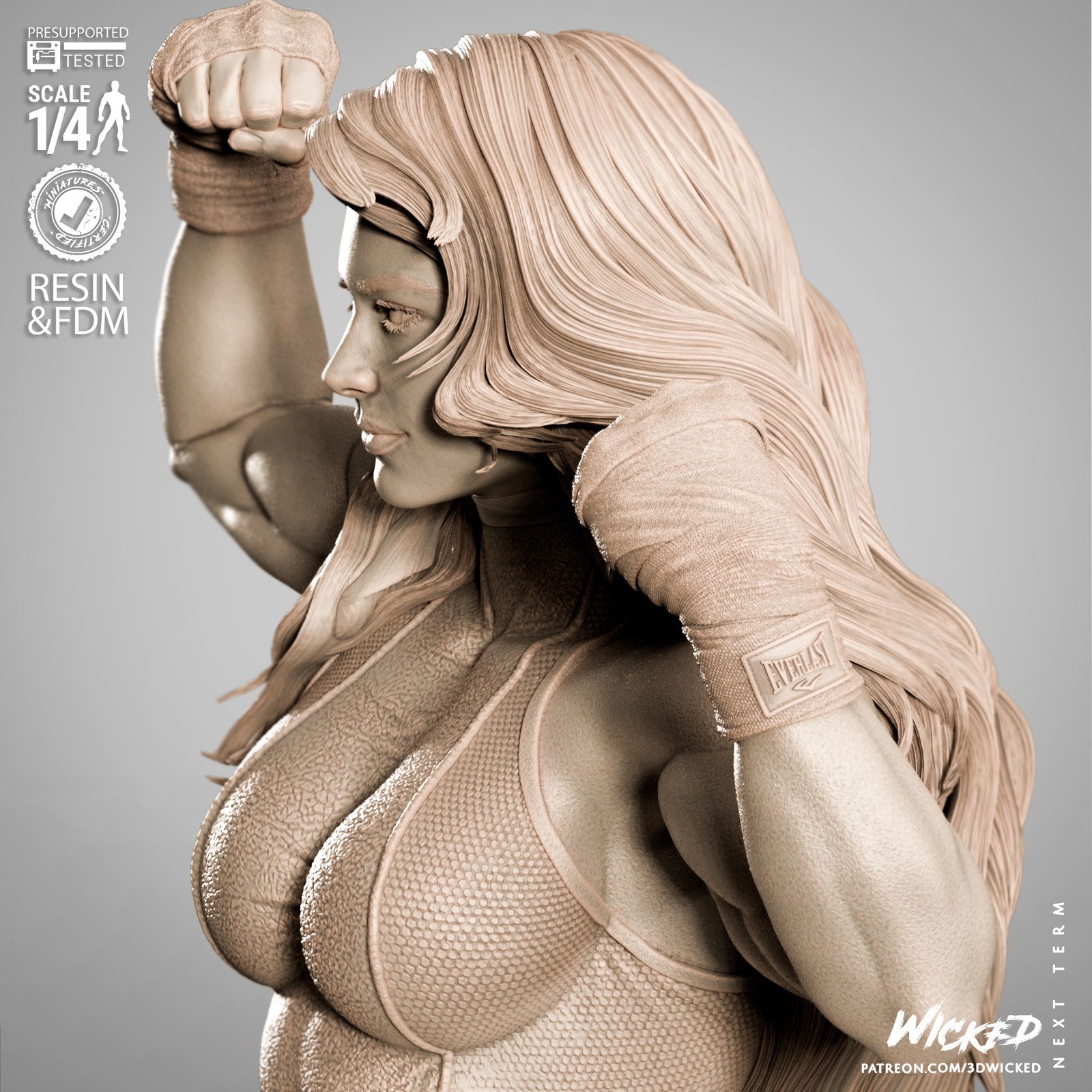 She Hulk Portrait Bust - Image 4