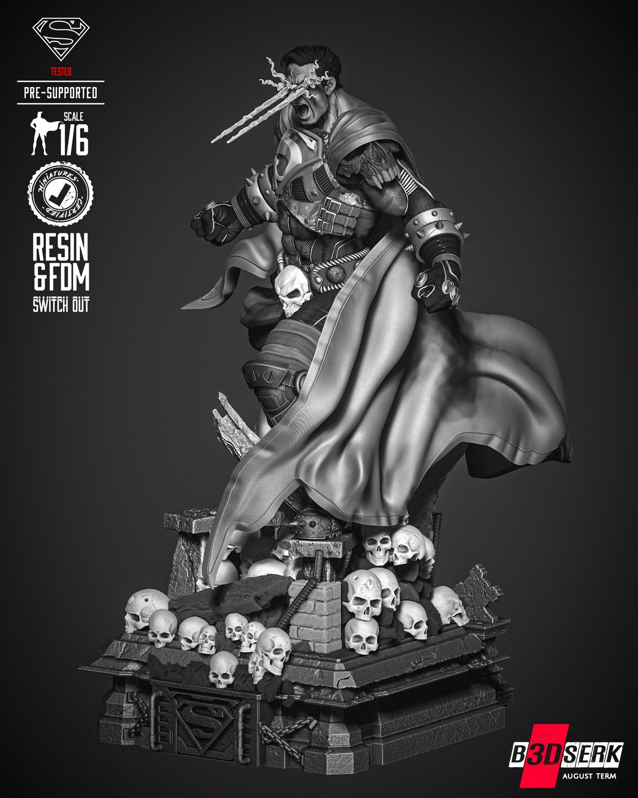 Superman Dark Night Sculpture - Image 2