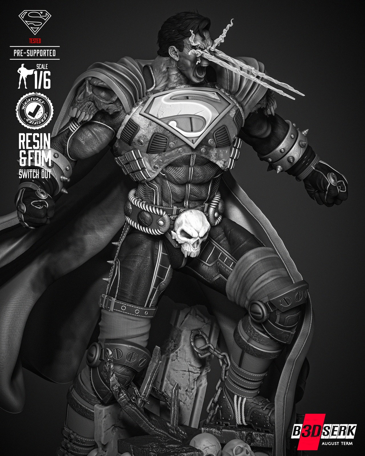 Superman Dark Night Sculpture - Image 5