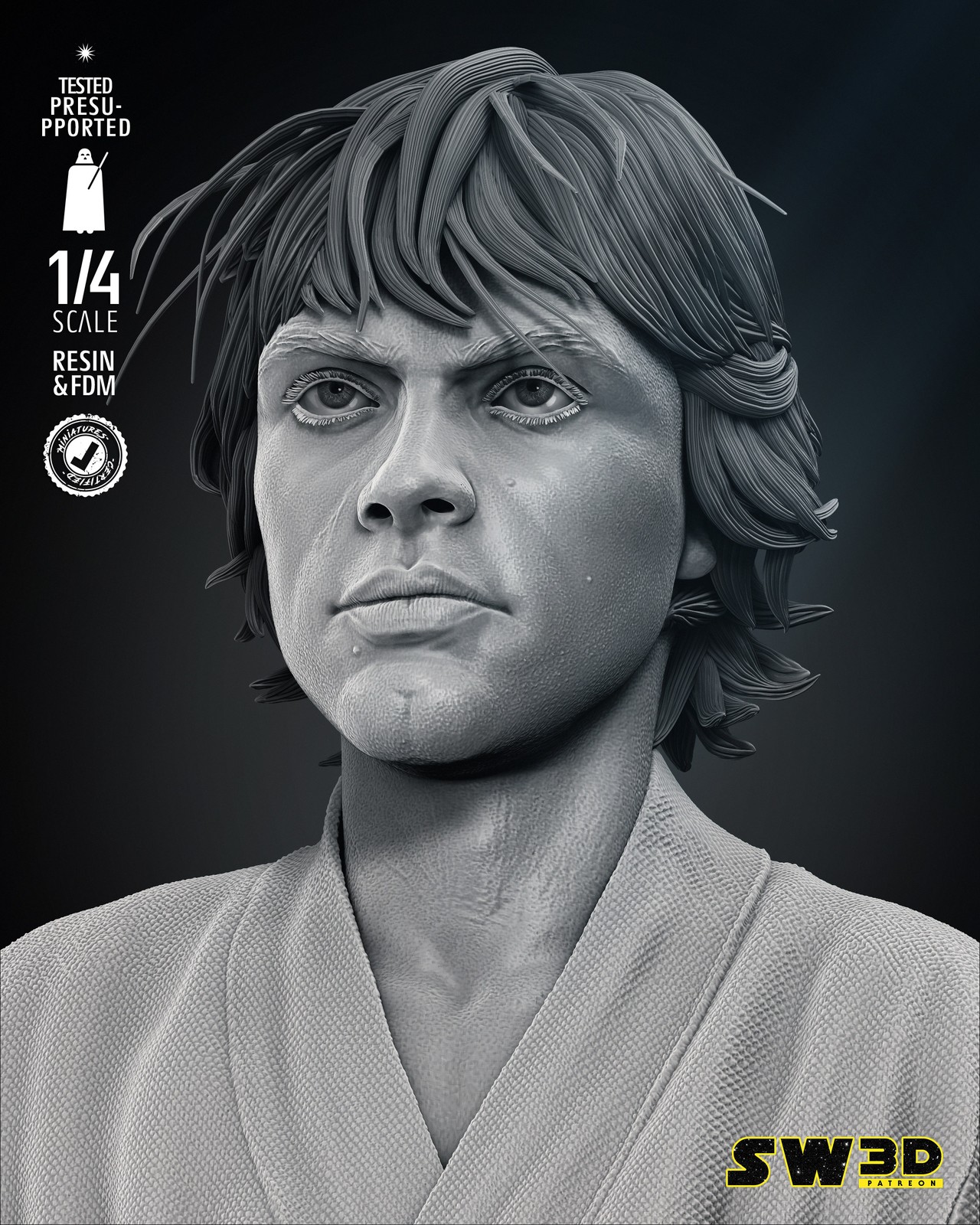 Luke Portrait Bust - Image 3