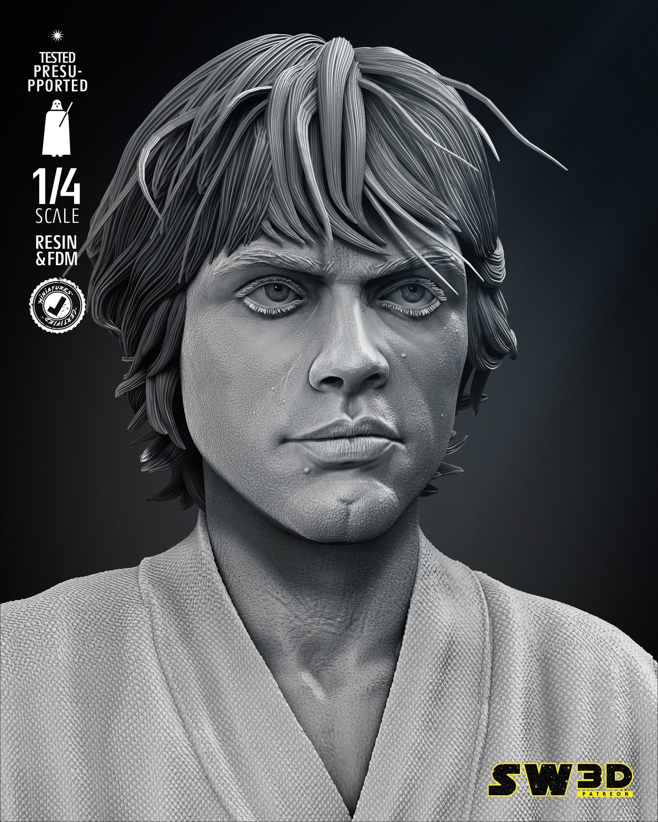 Luke Portrait Bust - Image 4