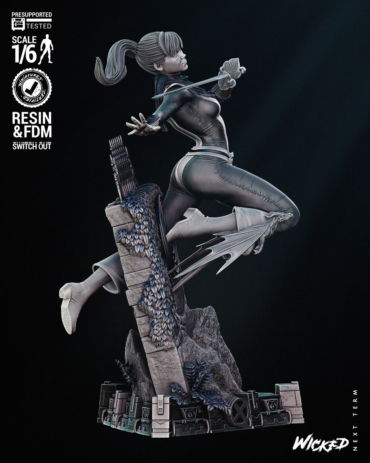 Kitty Pride Sculpture - Image 2