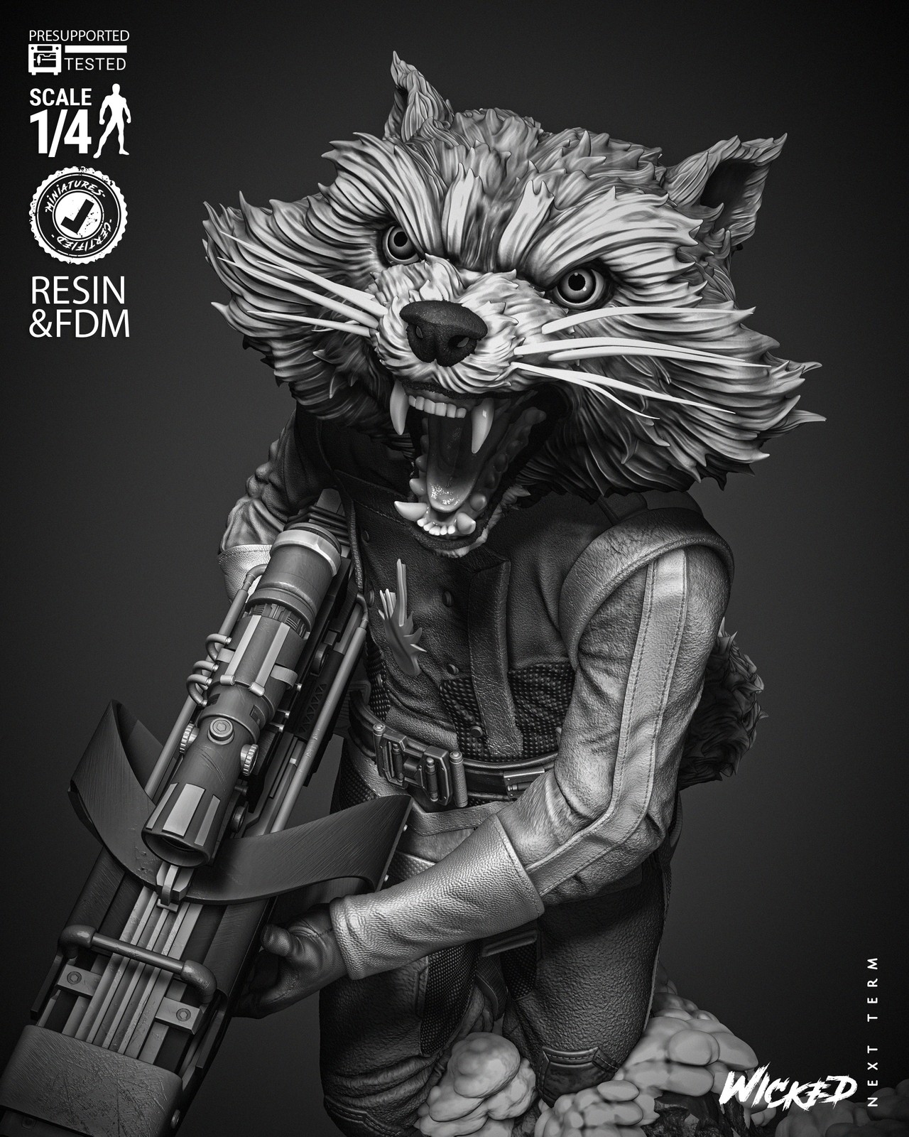 Rocket Comic Version Bust - Image 5