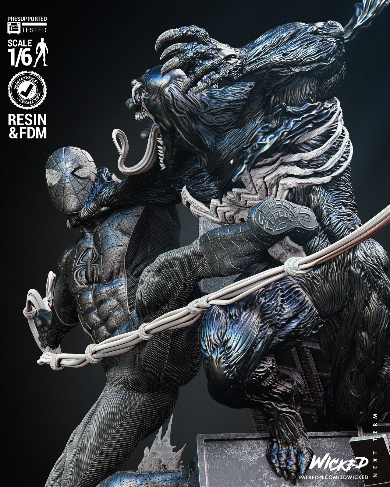 Venom and Spiderman Diorama - Image 5