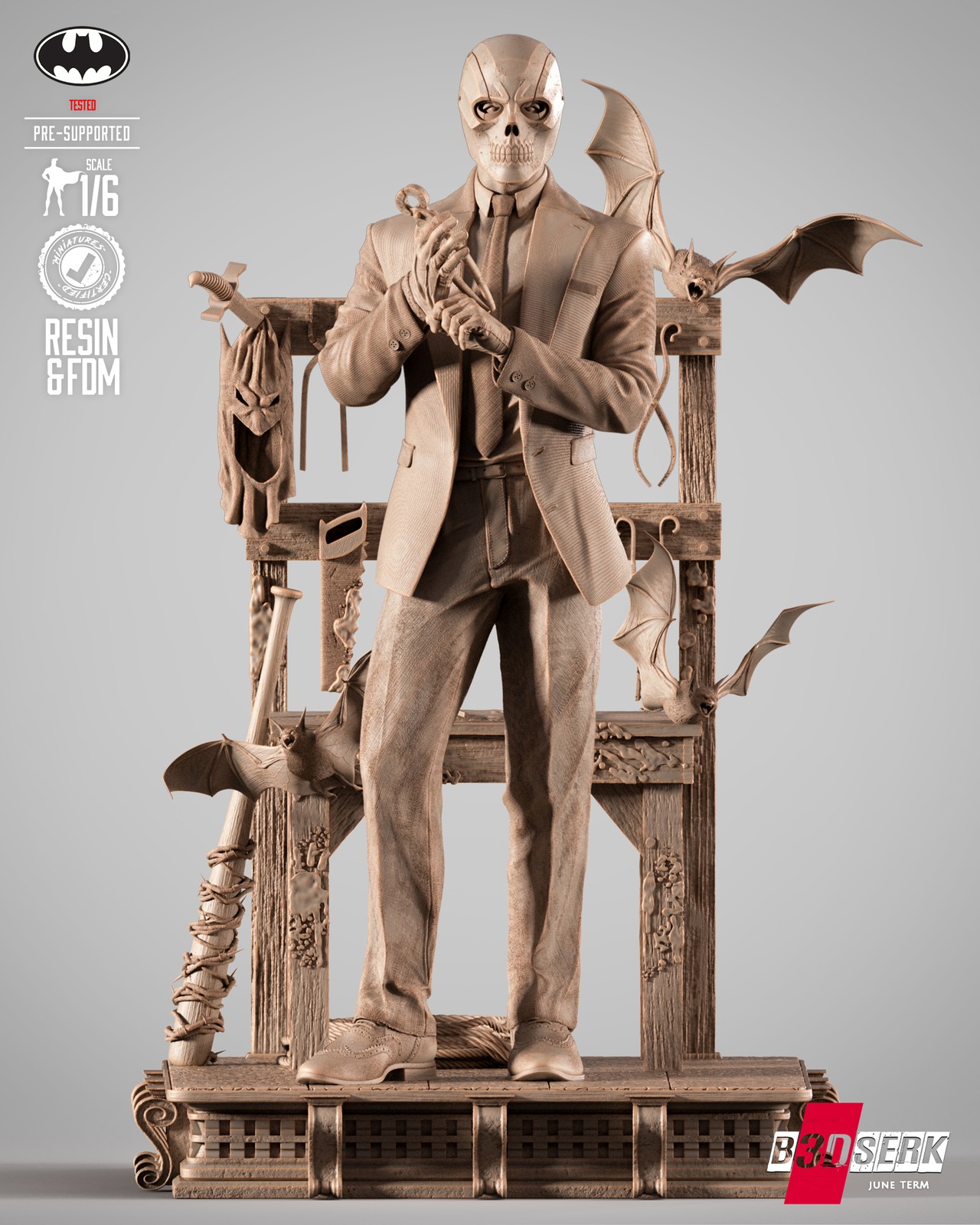 Black Mask Sculpture