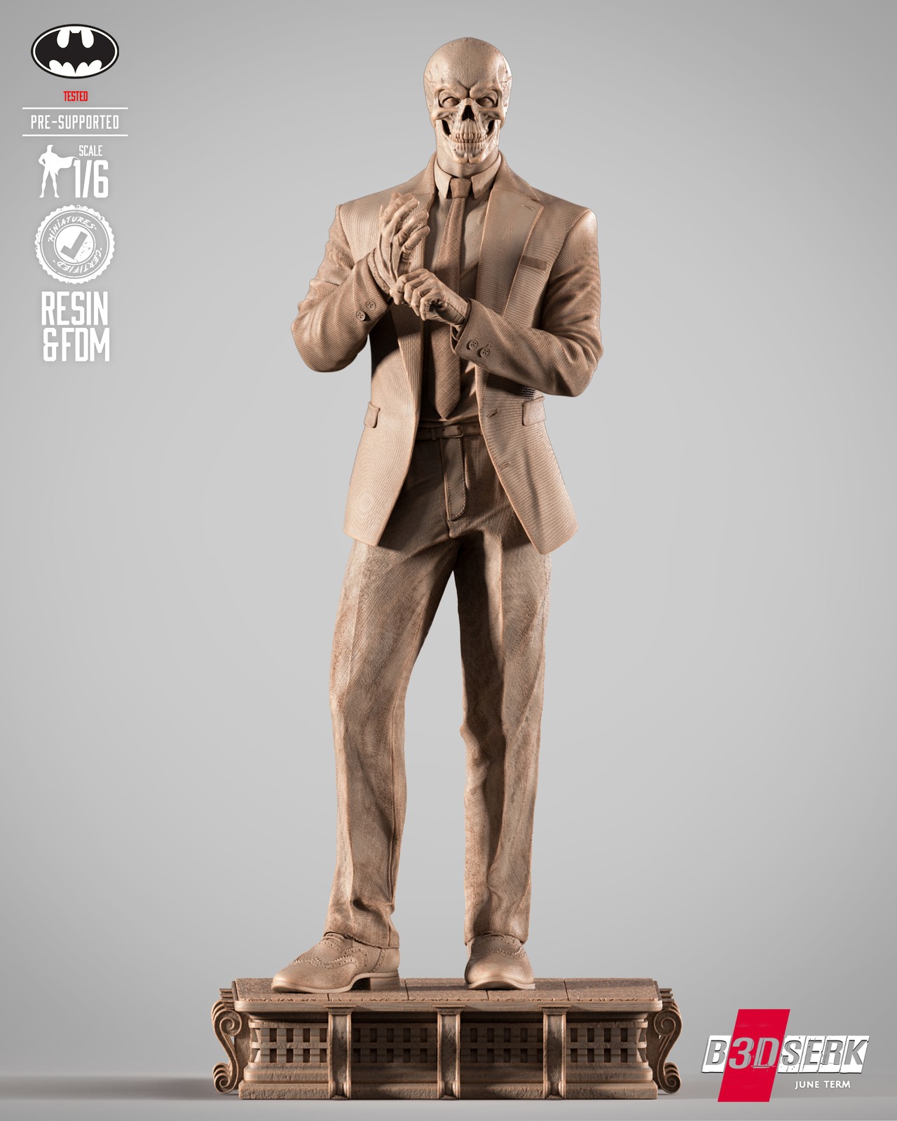 Black Mask Sculpture - Image 2