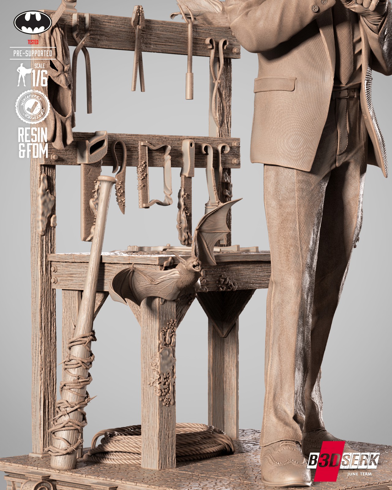 Black Mask Sculpture - Image 3