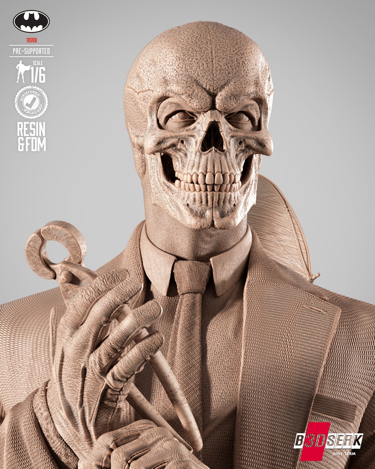 Black Mask Sculpture - Image 4