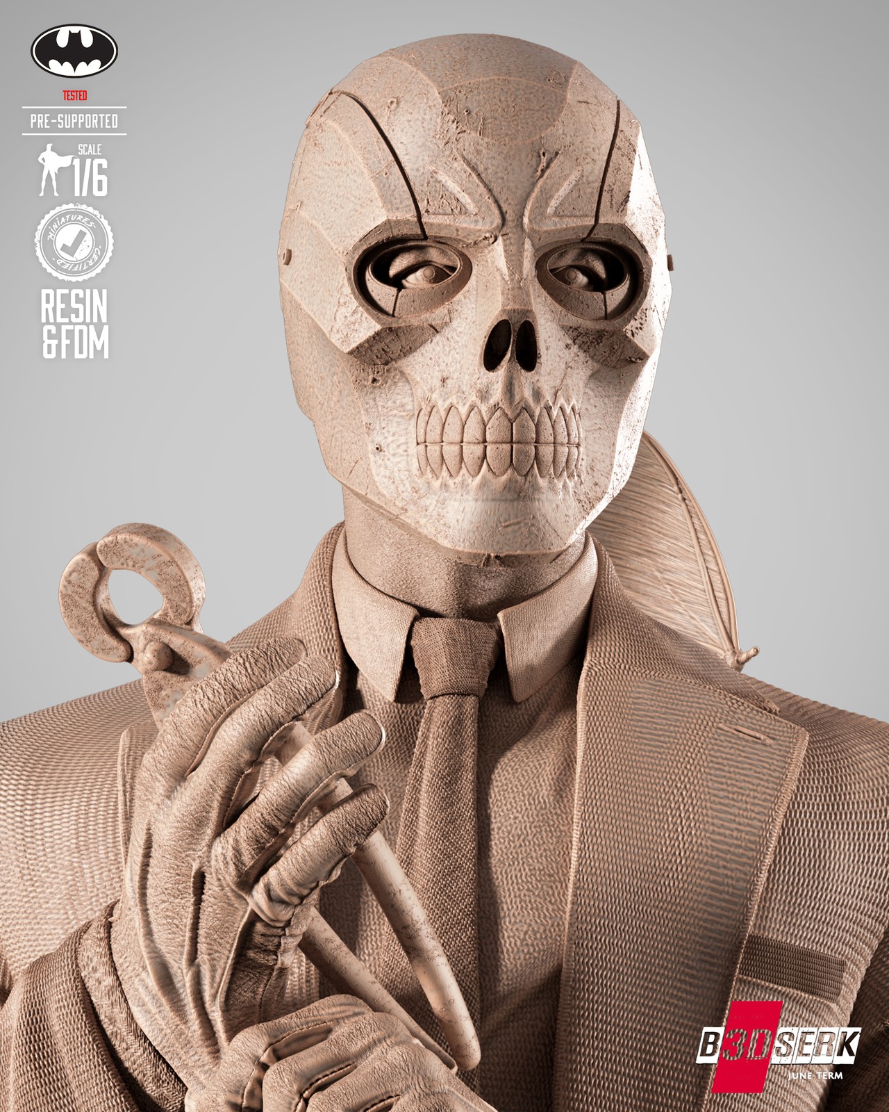 Black Mask Sculpture - Image 5