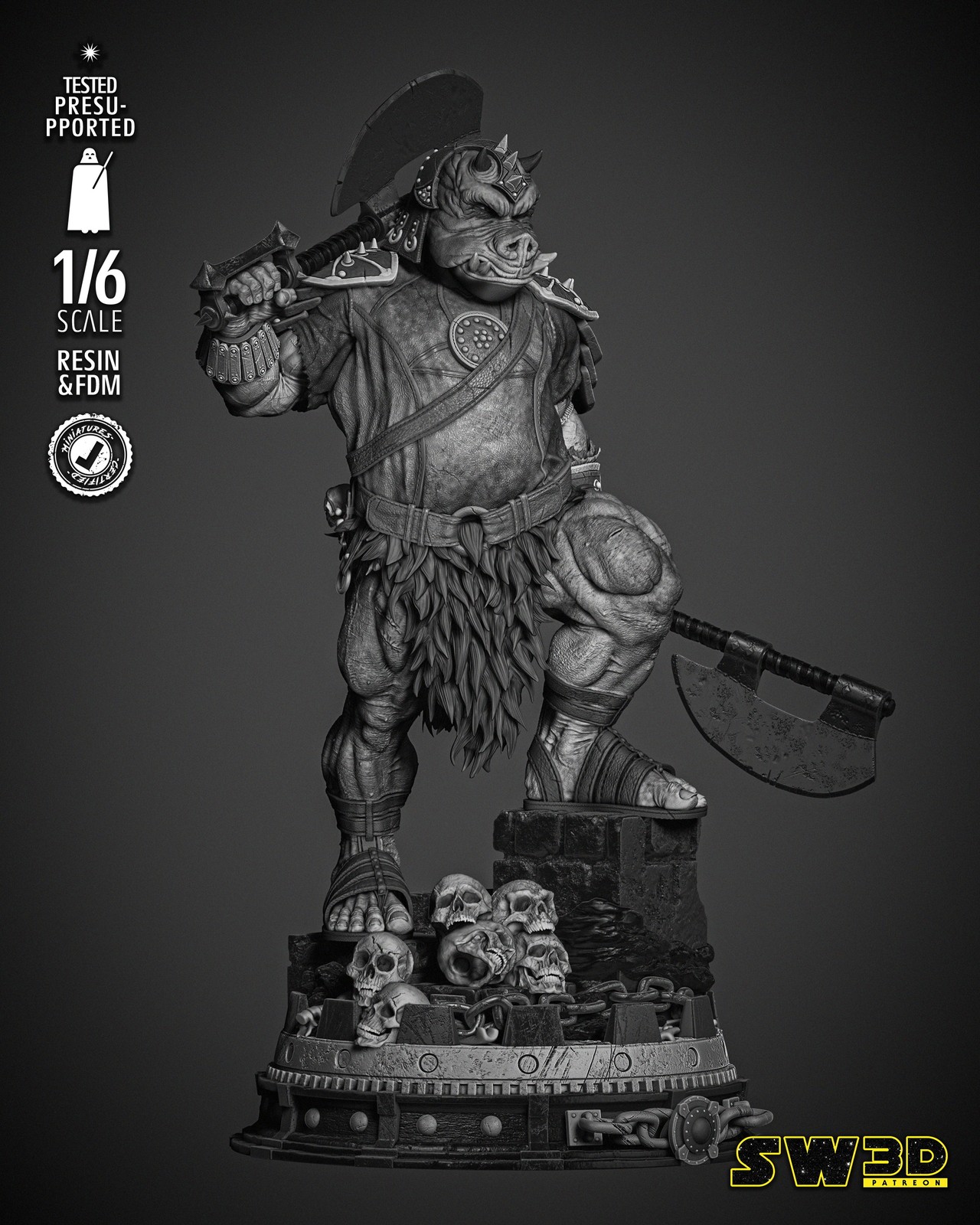 Gamorrean Guard Sculpture - Image 3